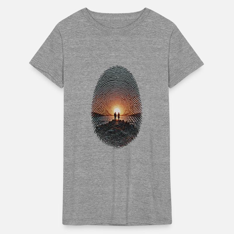 Sunset Lovers Fingerprint Design