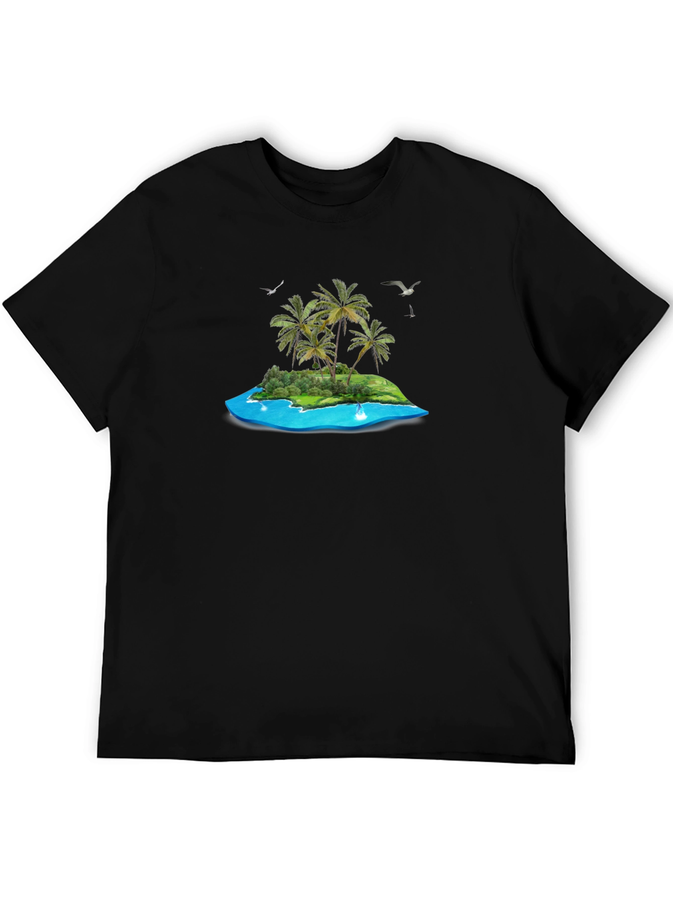Tropical Island Graphic T-Shirt