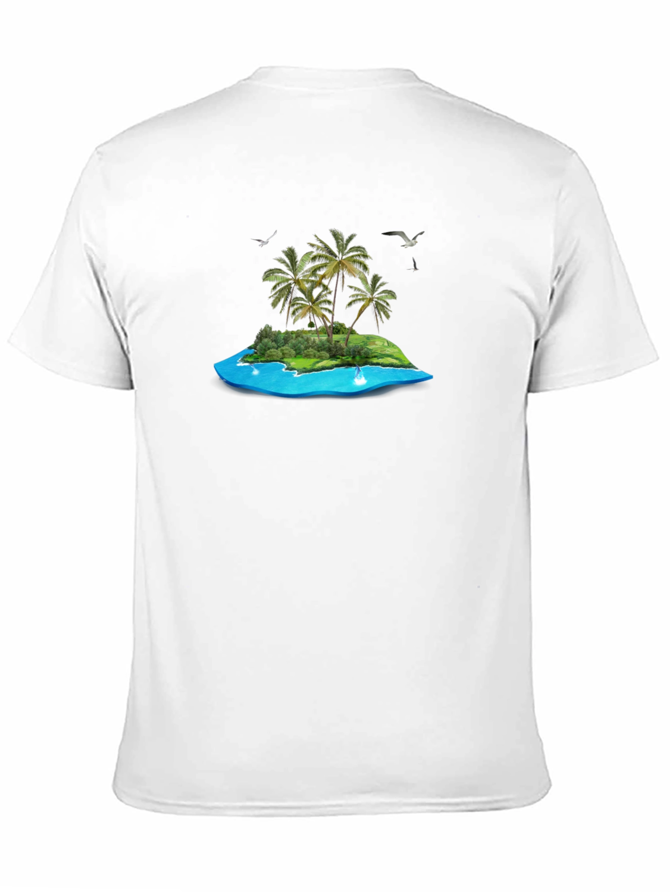 Tropical Island Graphic T-Shirt