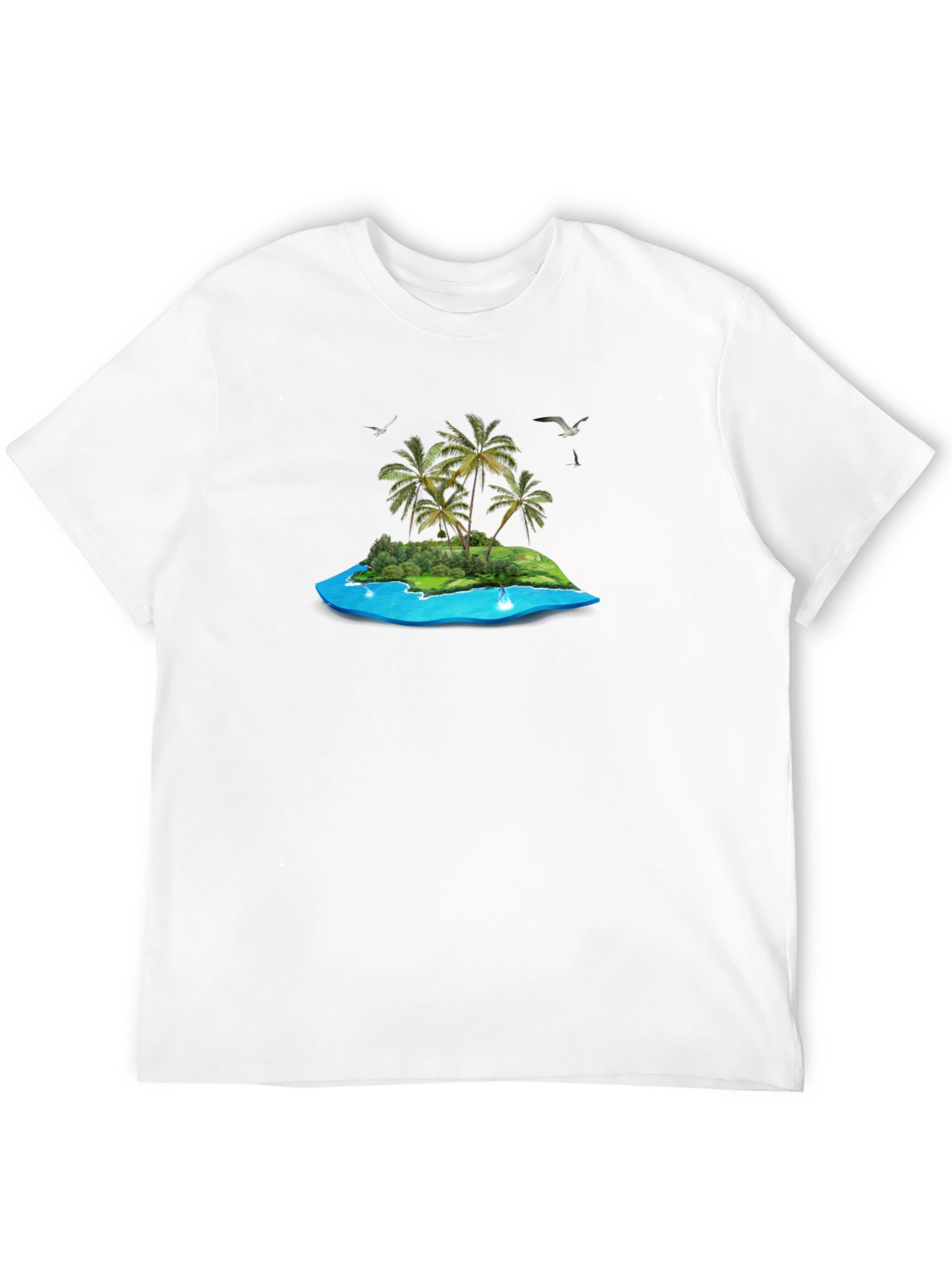 Tropical Island Graphic T-Shirt