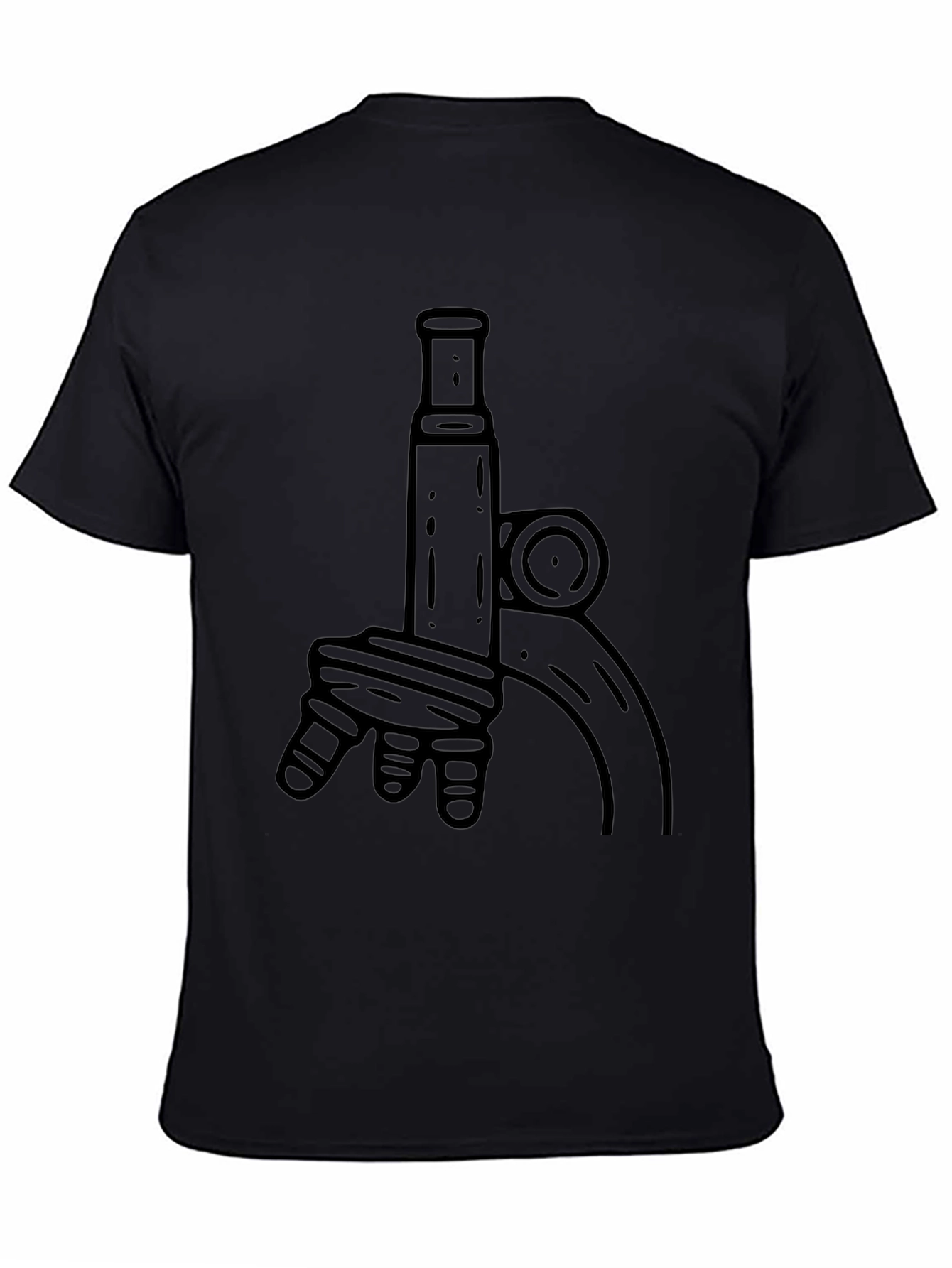 Microscope Graphic Tee - Science Lovers T-Shirt