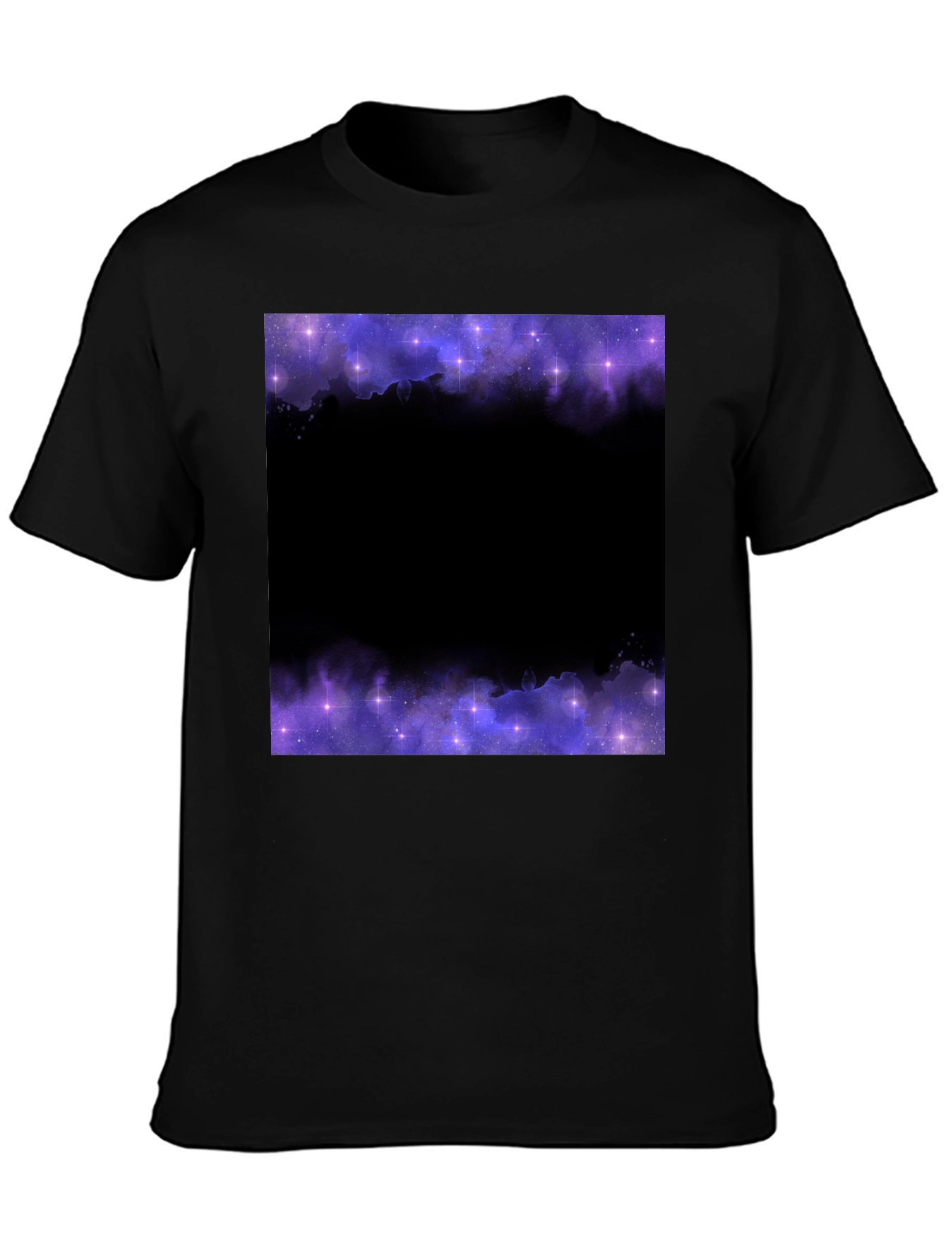Galaxy Print Black T-Shirt
