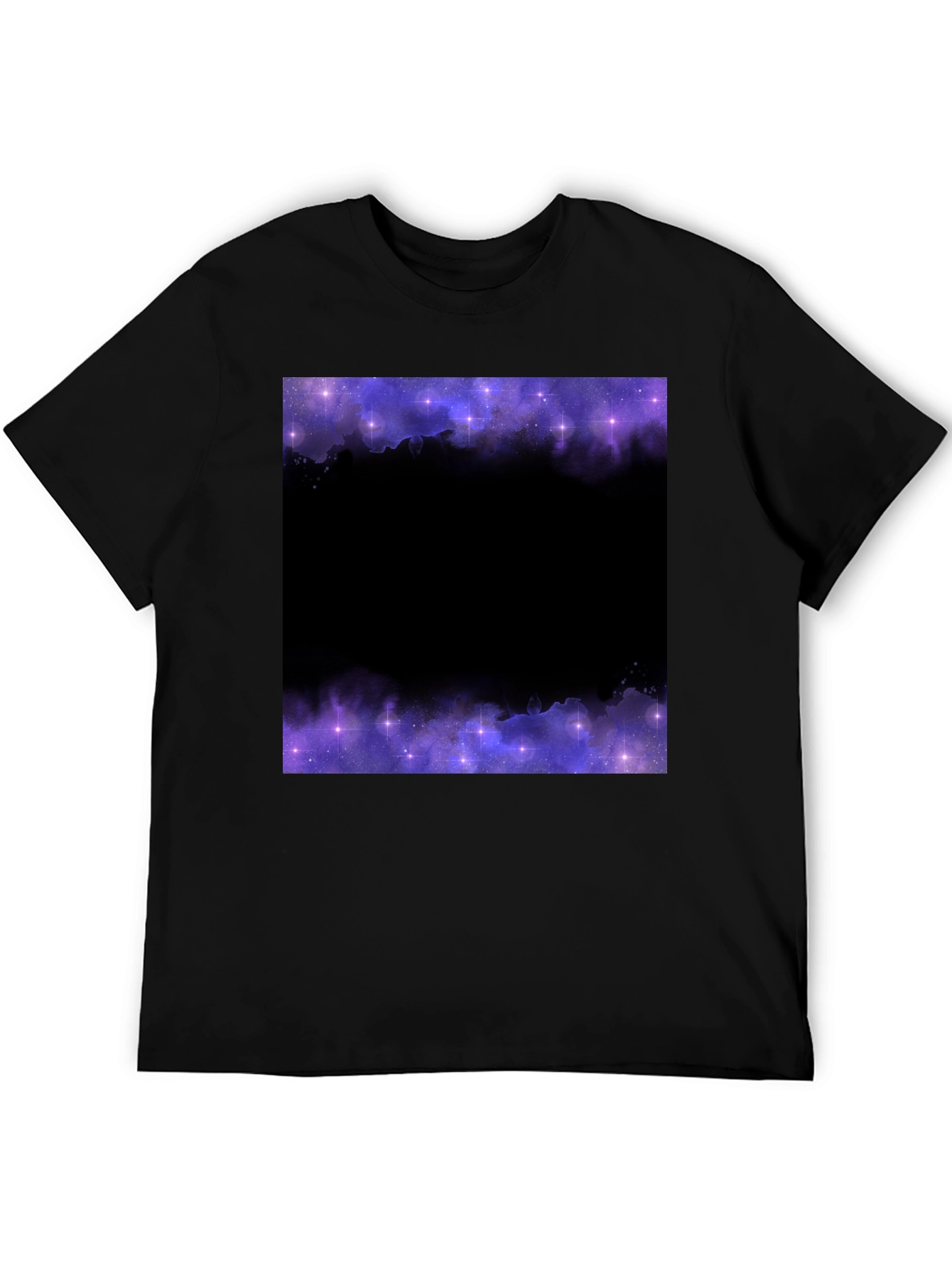 Galaxy Print Black T-Shirt