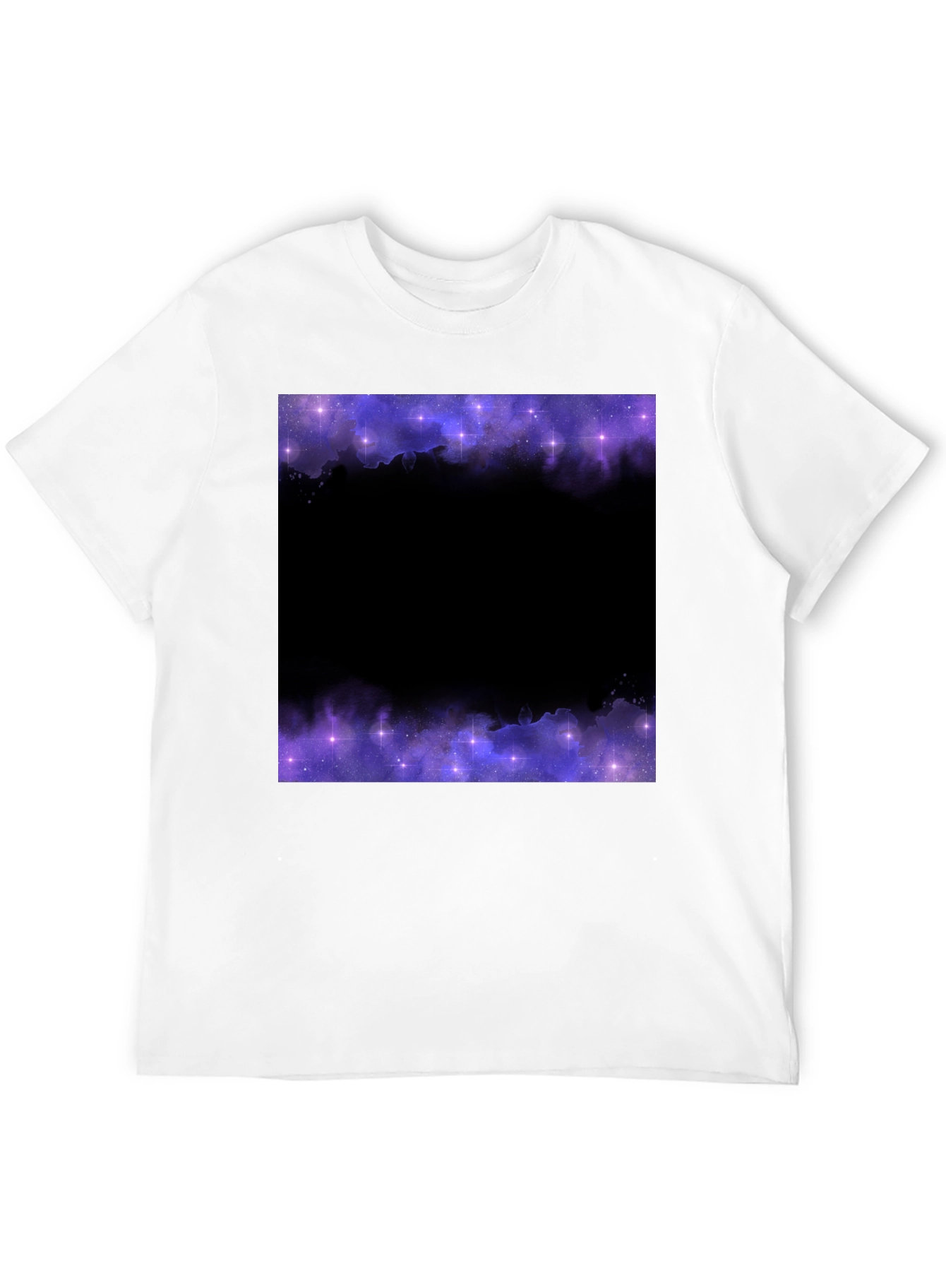 Galaxy Print Black T-Shirt