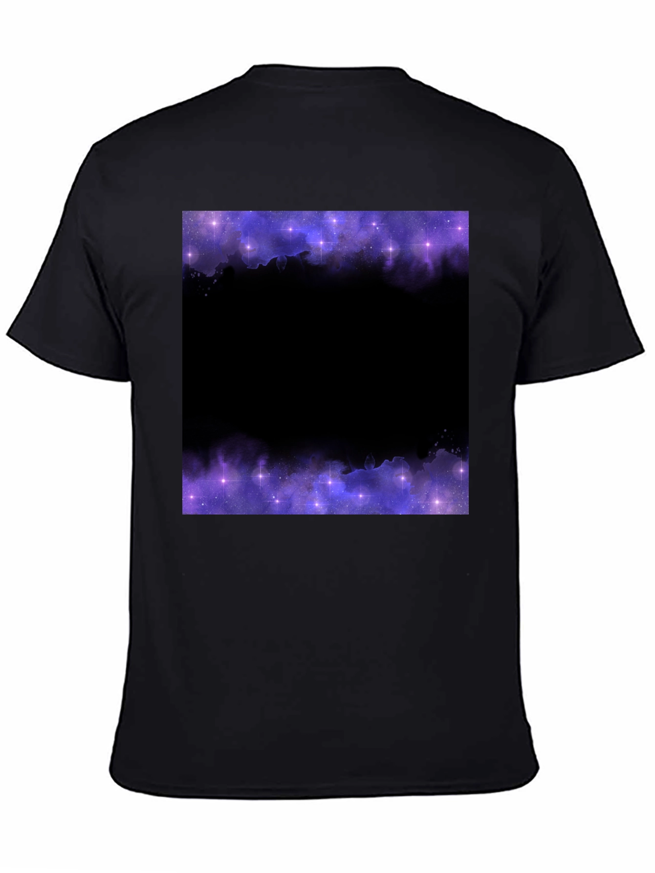 Galaxy Print Black T-Shirt
