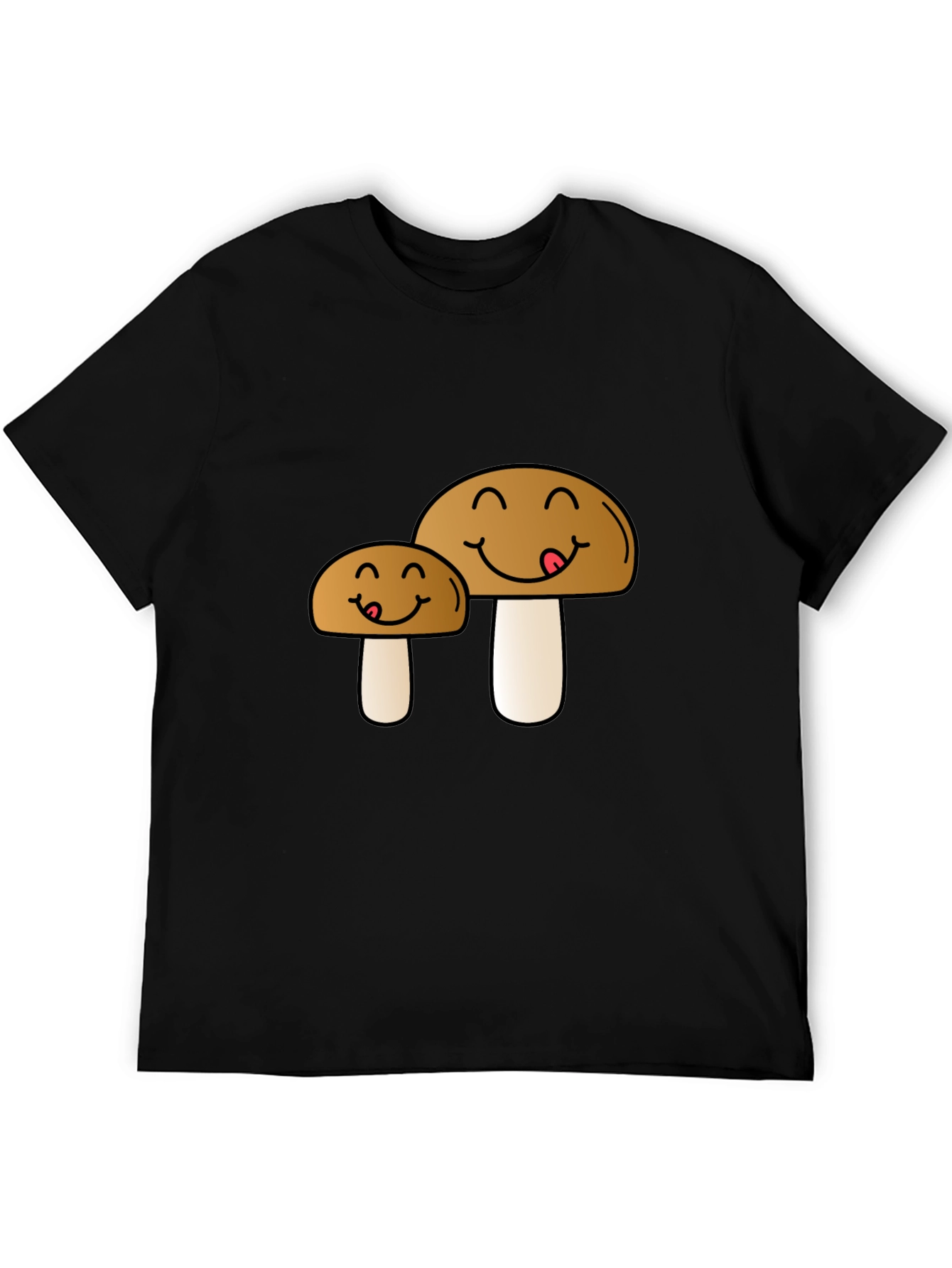 Cute Mushroom Cartoon Graphic Tee