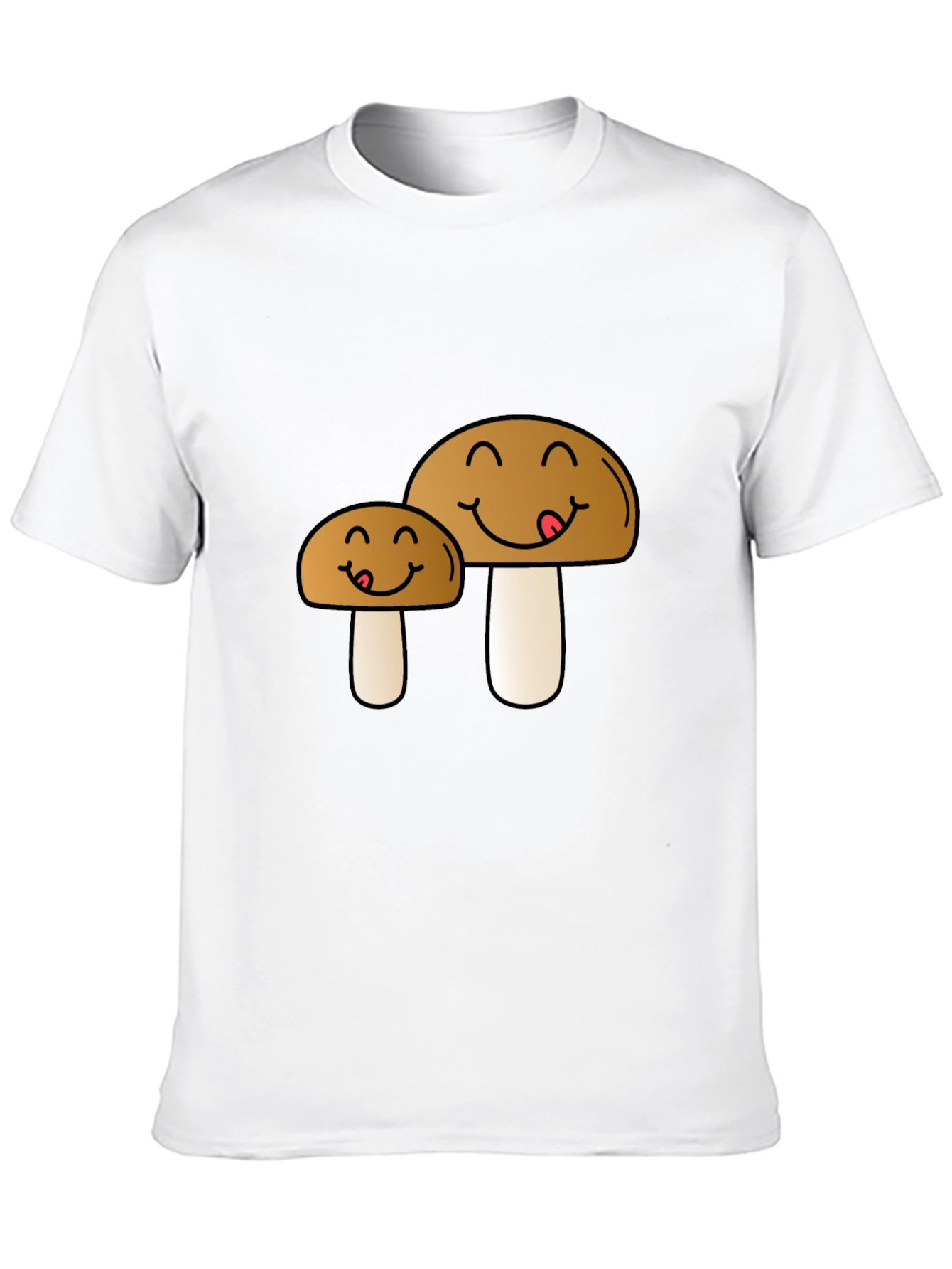 Cute Mushroom Cartoon Graphic Tee