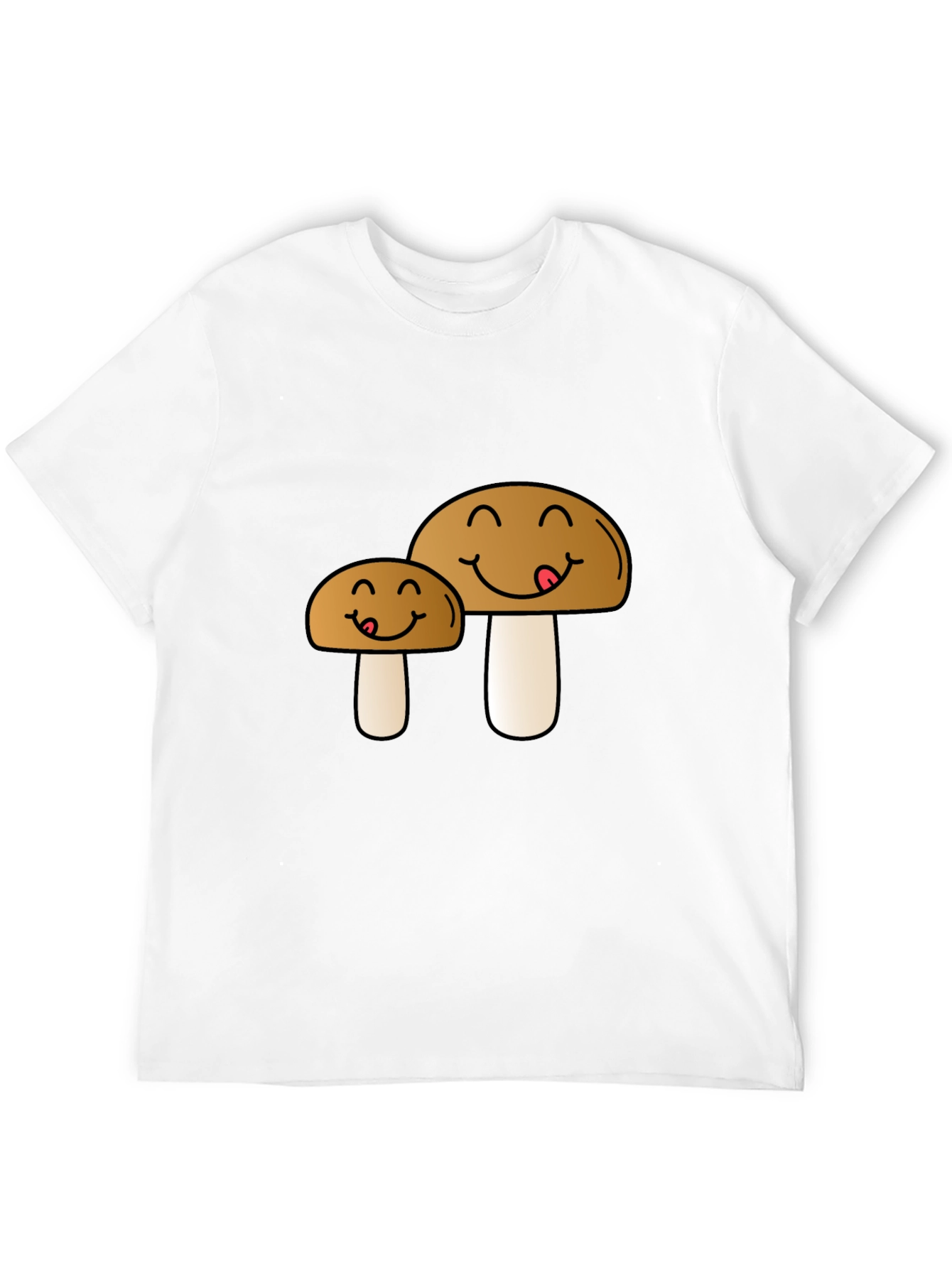 Cute Mushroom Cartoon Graphic Tee