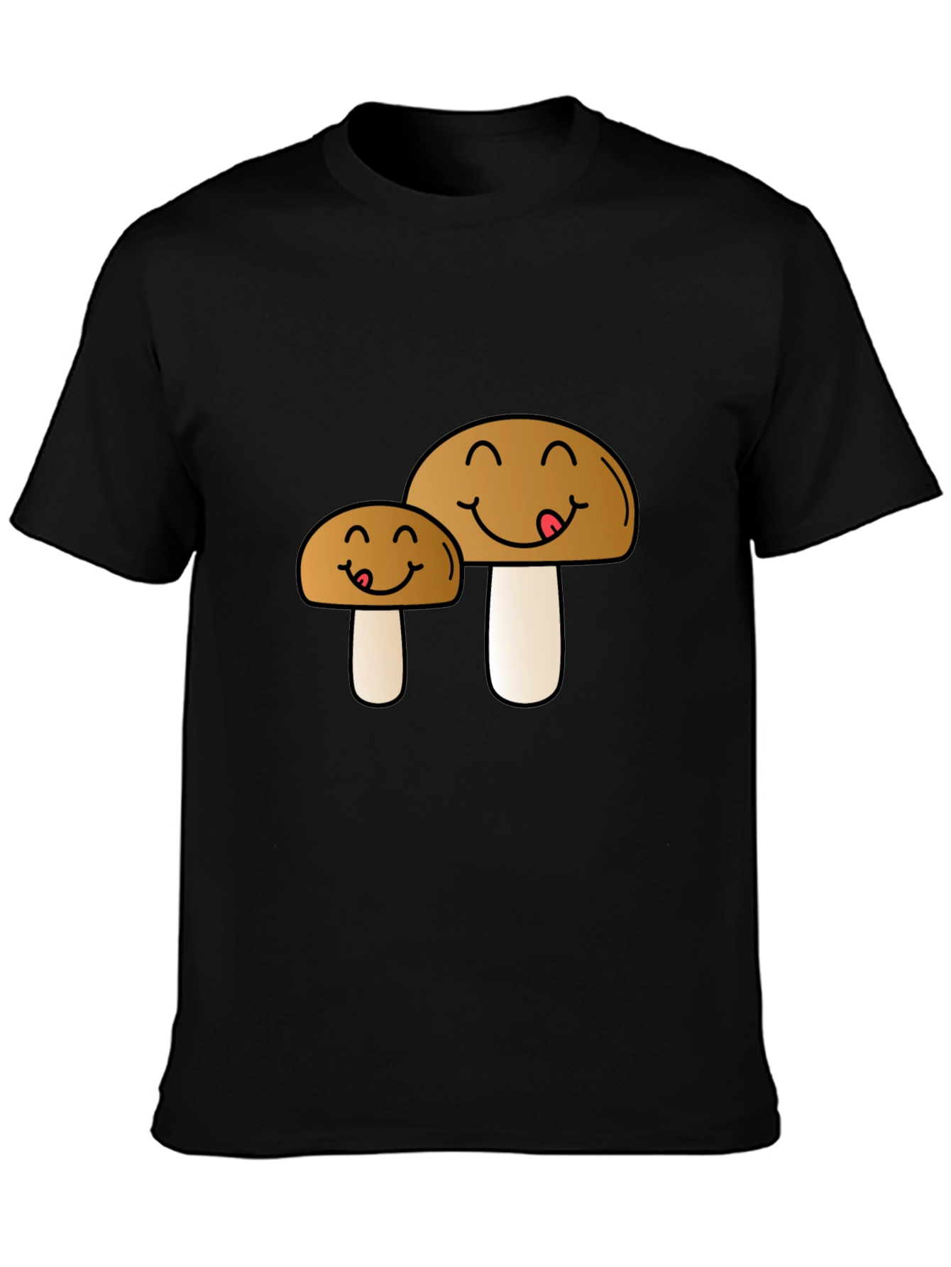 Cute Mushroom Cartoon Graphic Tee