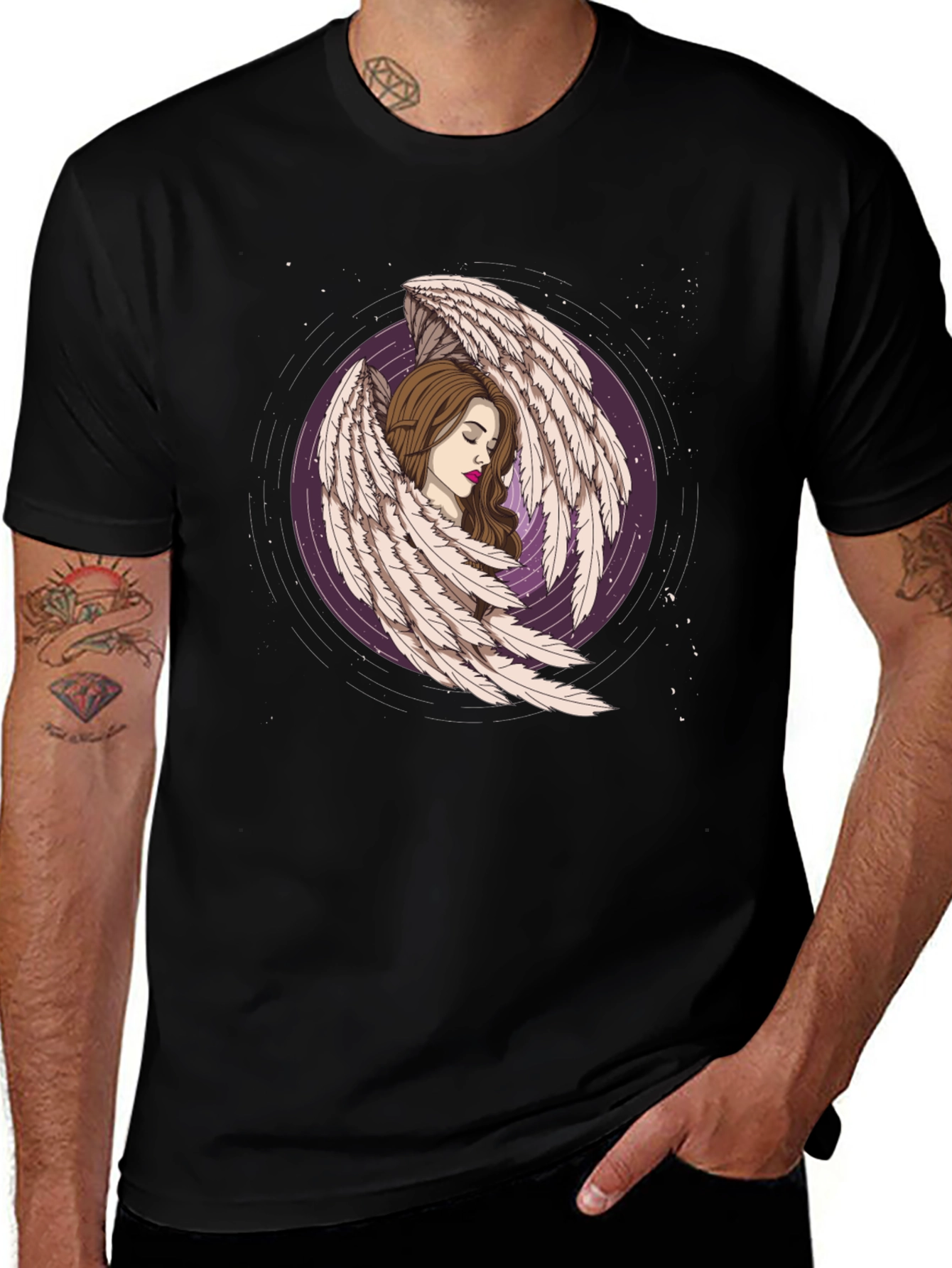 Angel Wing Graphic Tee - Unique Design