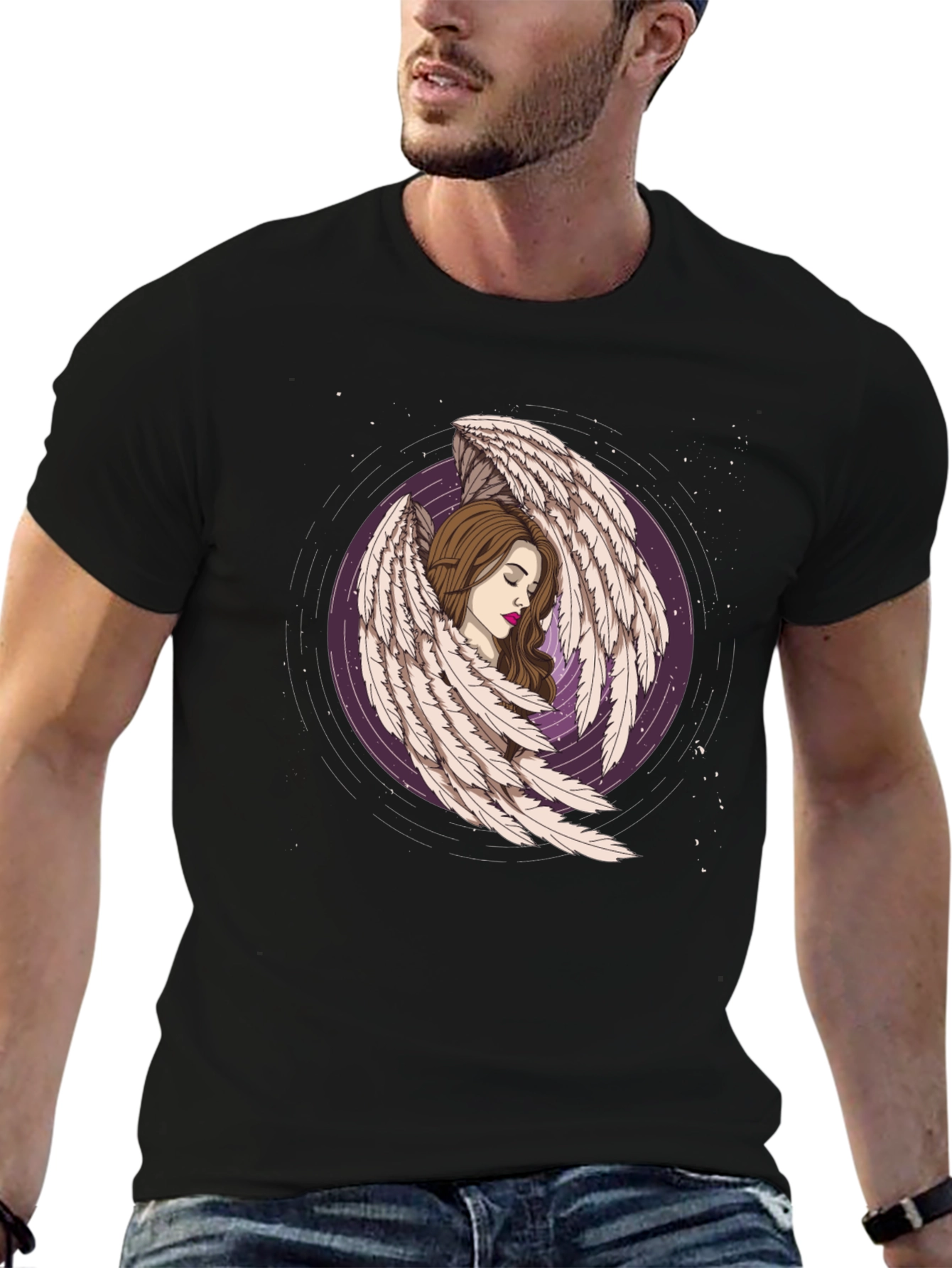 Angel Wing Graphic Tee - Unique Design