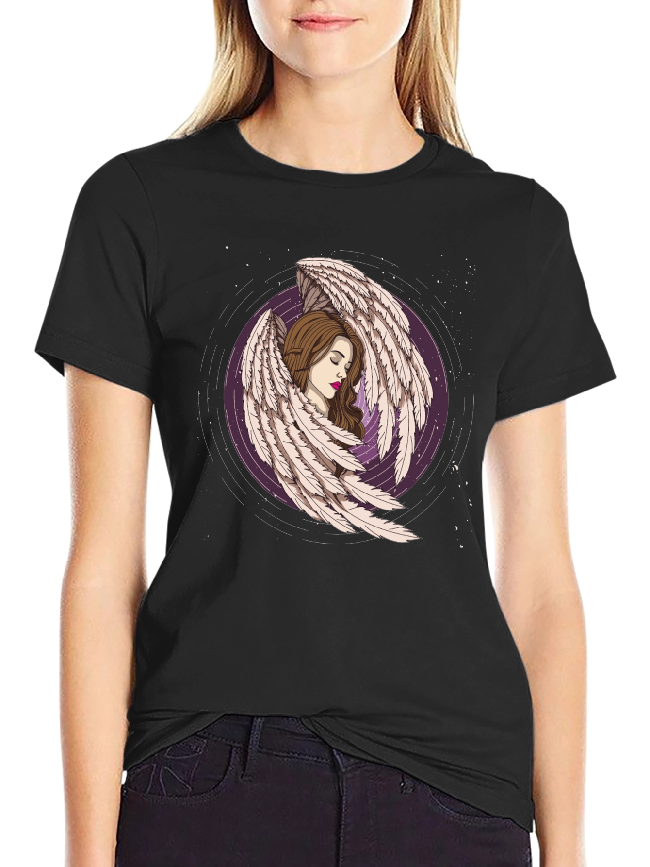 Angel Wing Graphic Tee - Unique Design