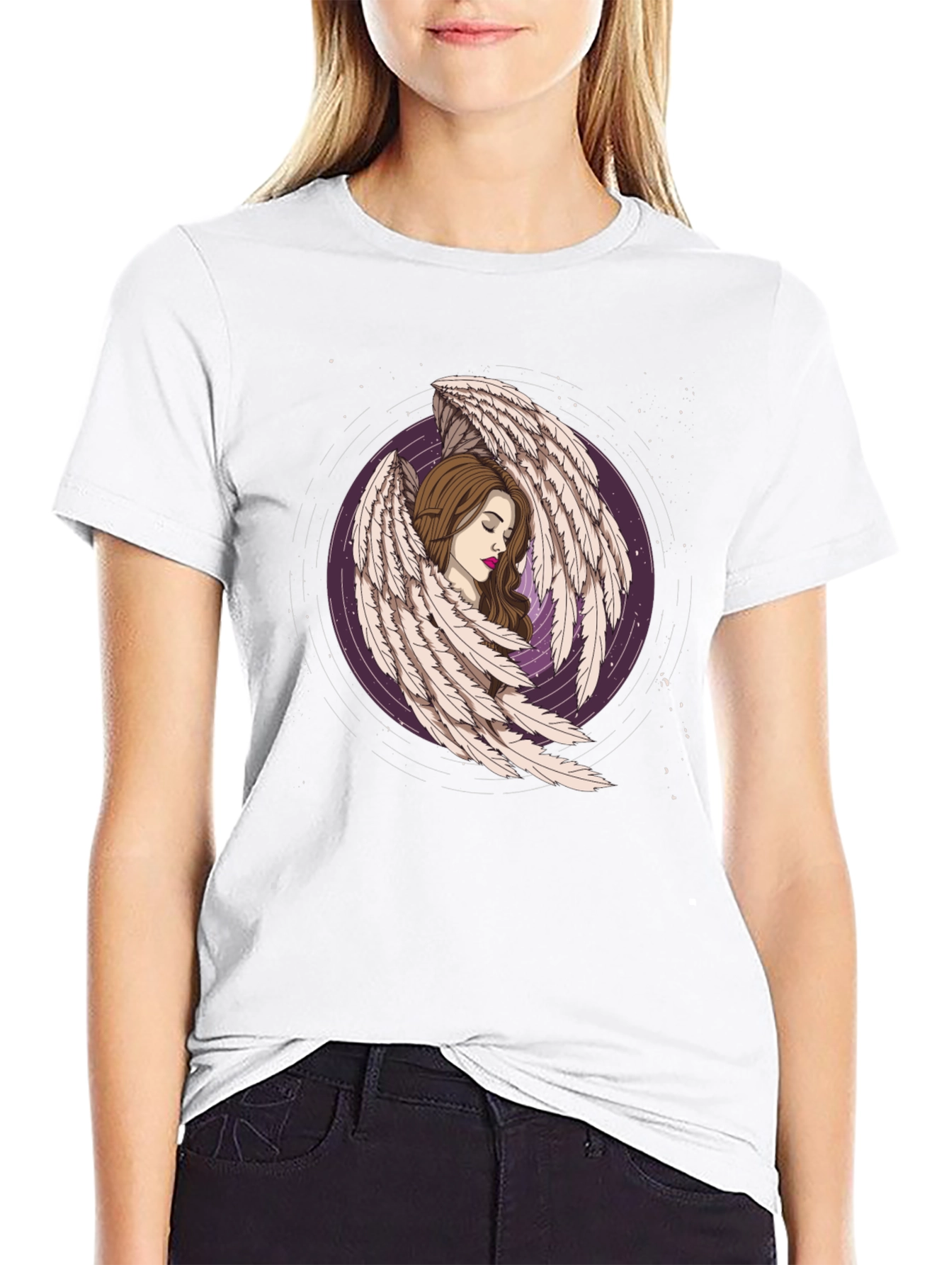 Angel Wing Graphic Tee - Unique Design