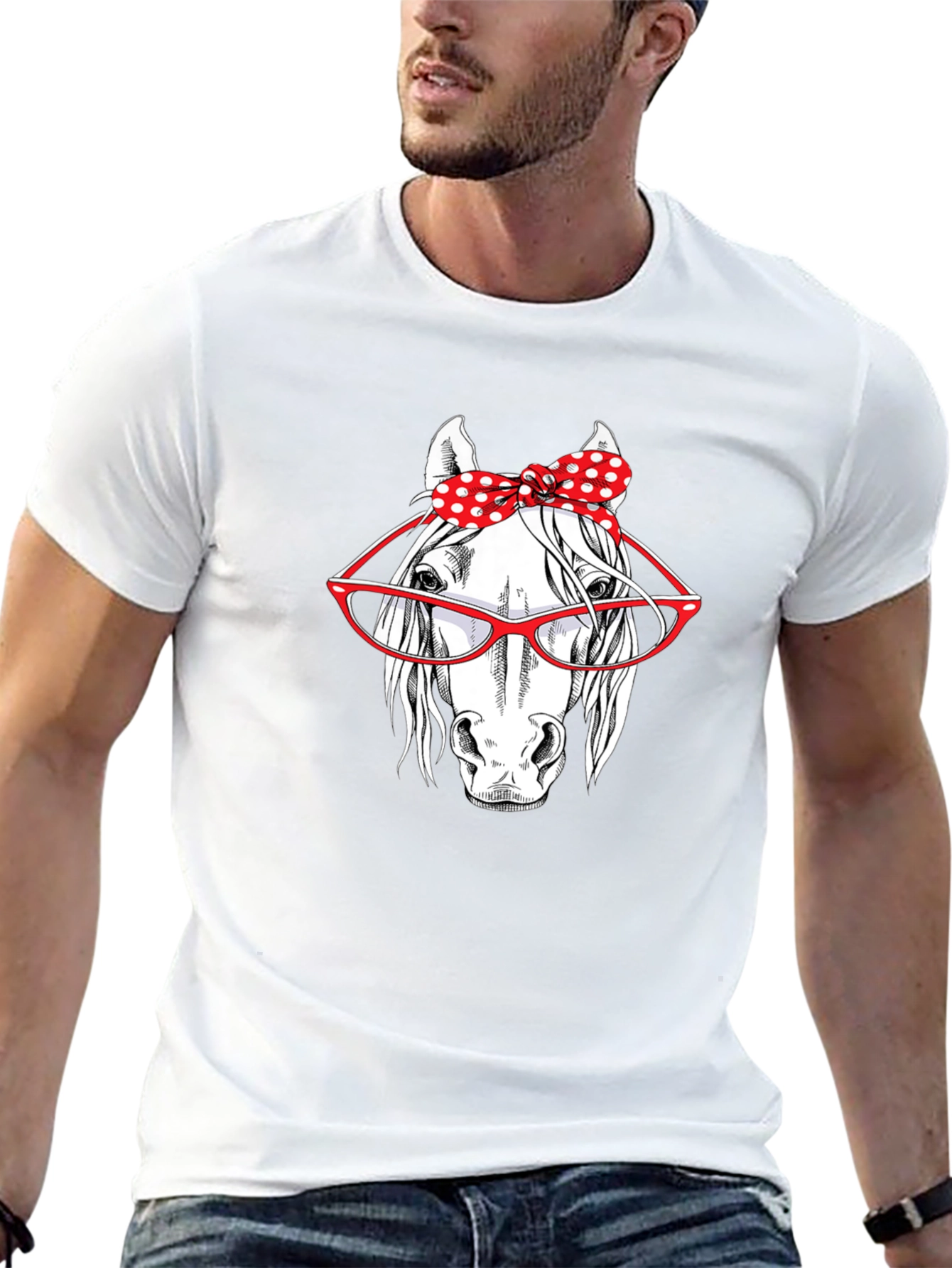 Horse with Glasses Tee