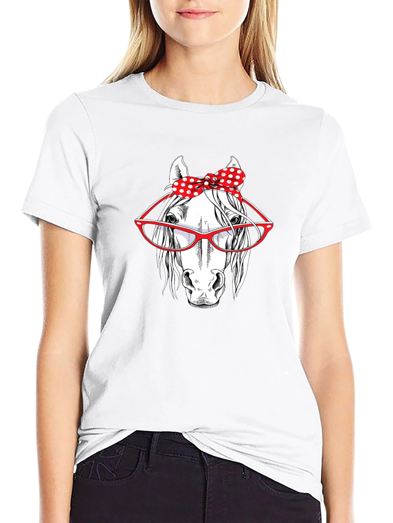 Horse with Glasses Tee