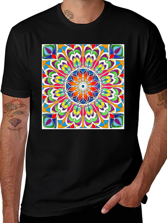 Colorful Mandala T-Shirt: Artistic Expression