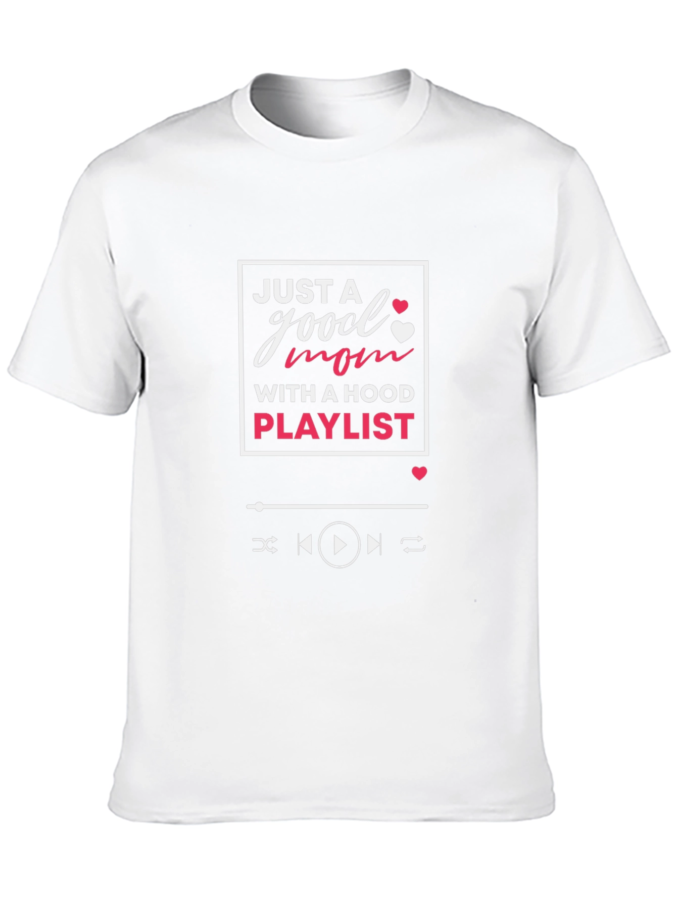 Good Mom With a Hood Playlist T-Shirt