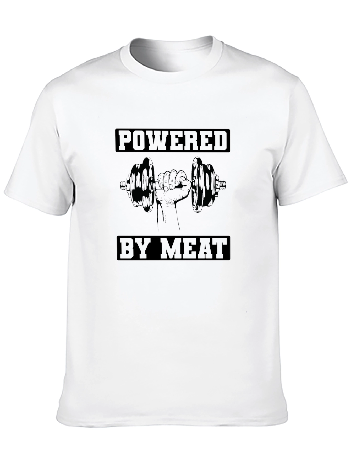 Powered By Meat T-Shirt - Gym & Fitness