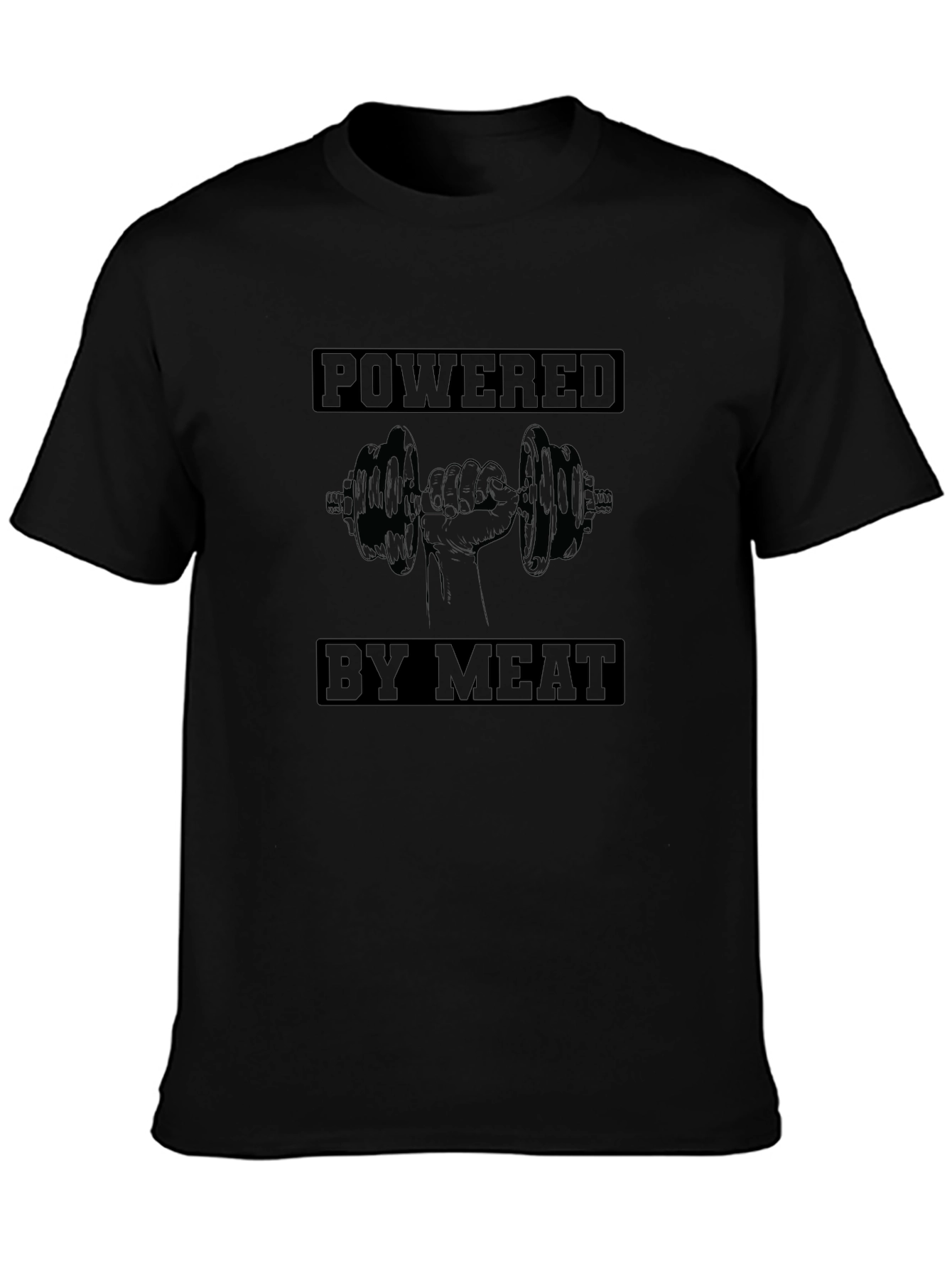 Powered By Meat T-Shirt - Gym & Fitness