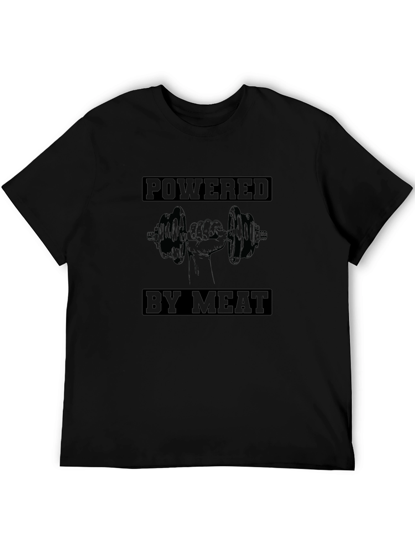 Powered By Meat T-Shirt - Gym & Fitness