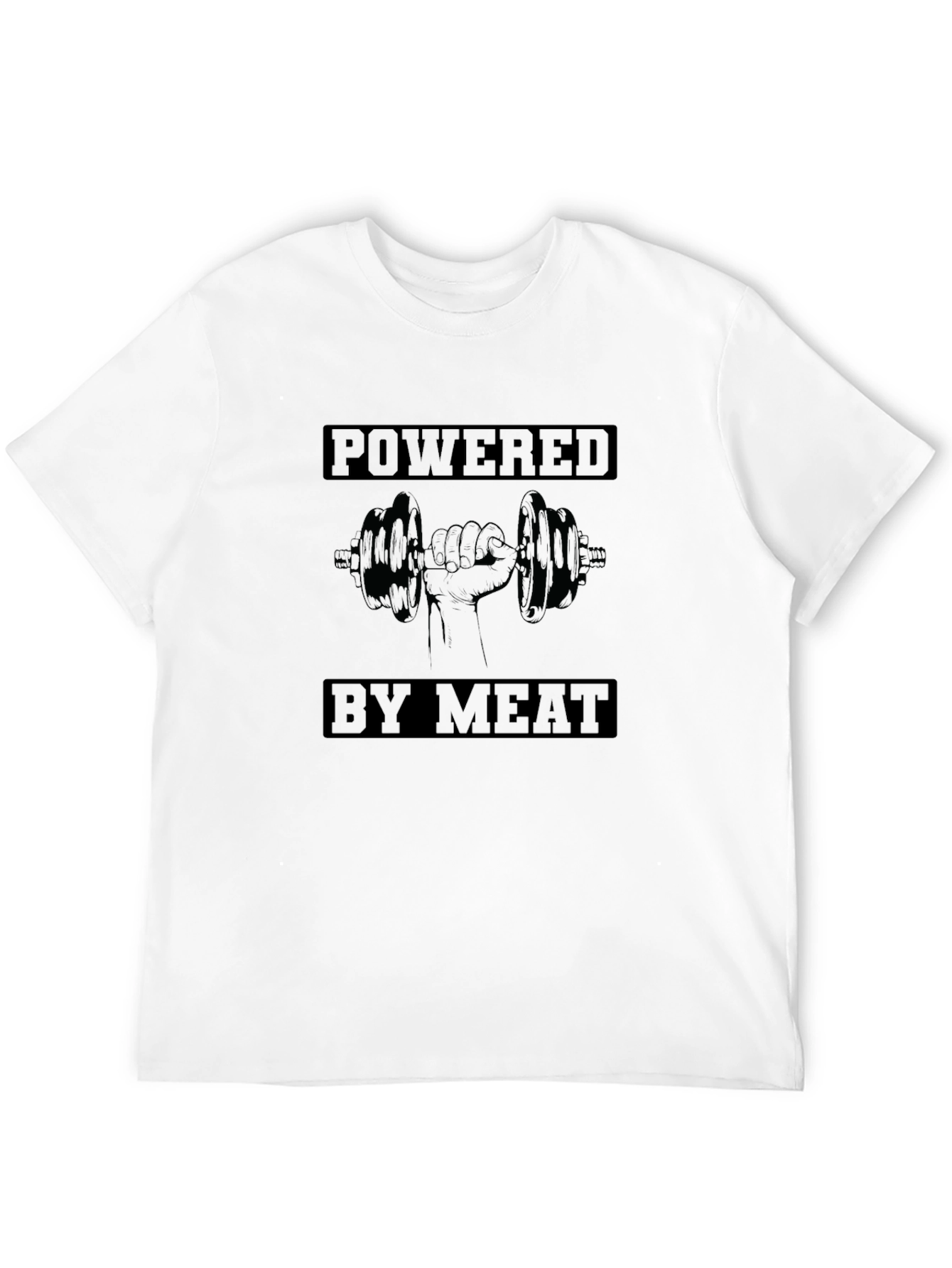 Powered By Meat T-Shirt - Gym & Fitness