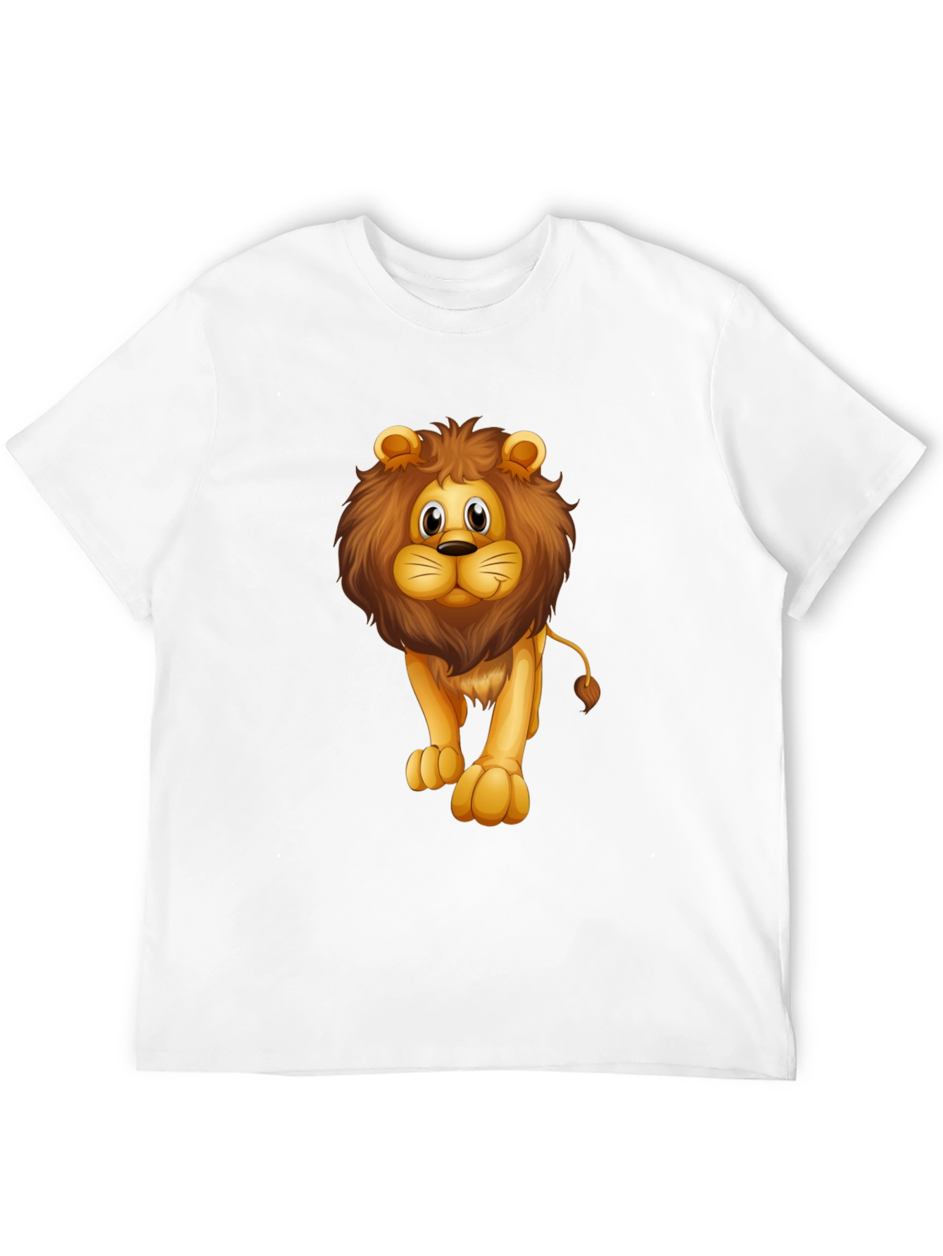 Lion Graphic Black T-Shirt for Men