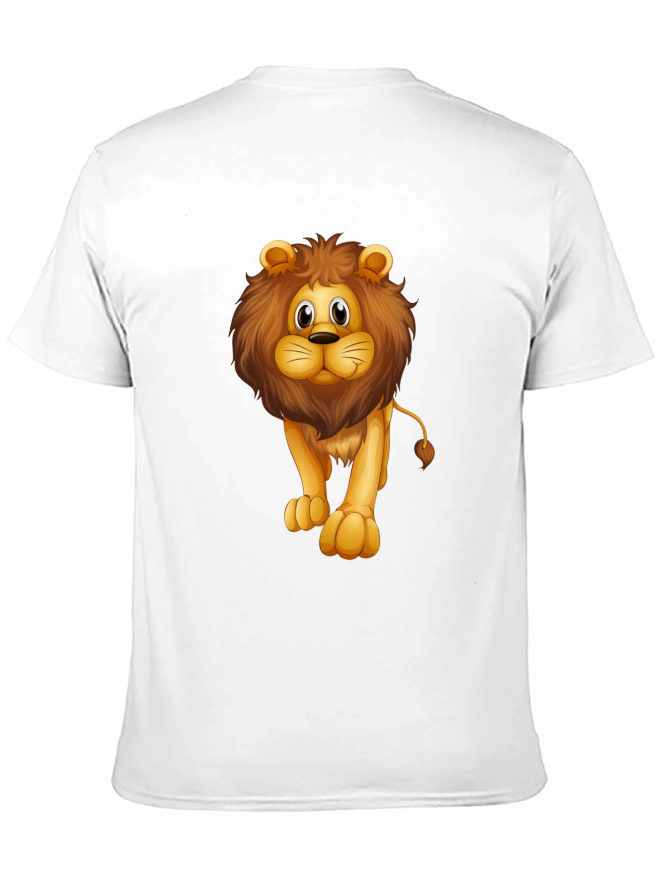 Lion Graphic Black T-Shirt for Men