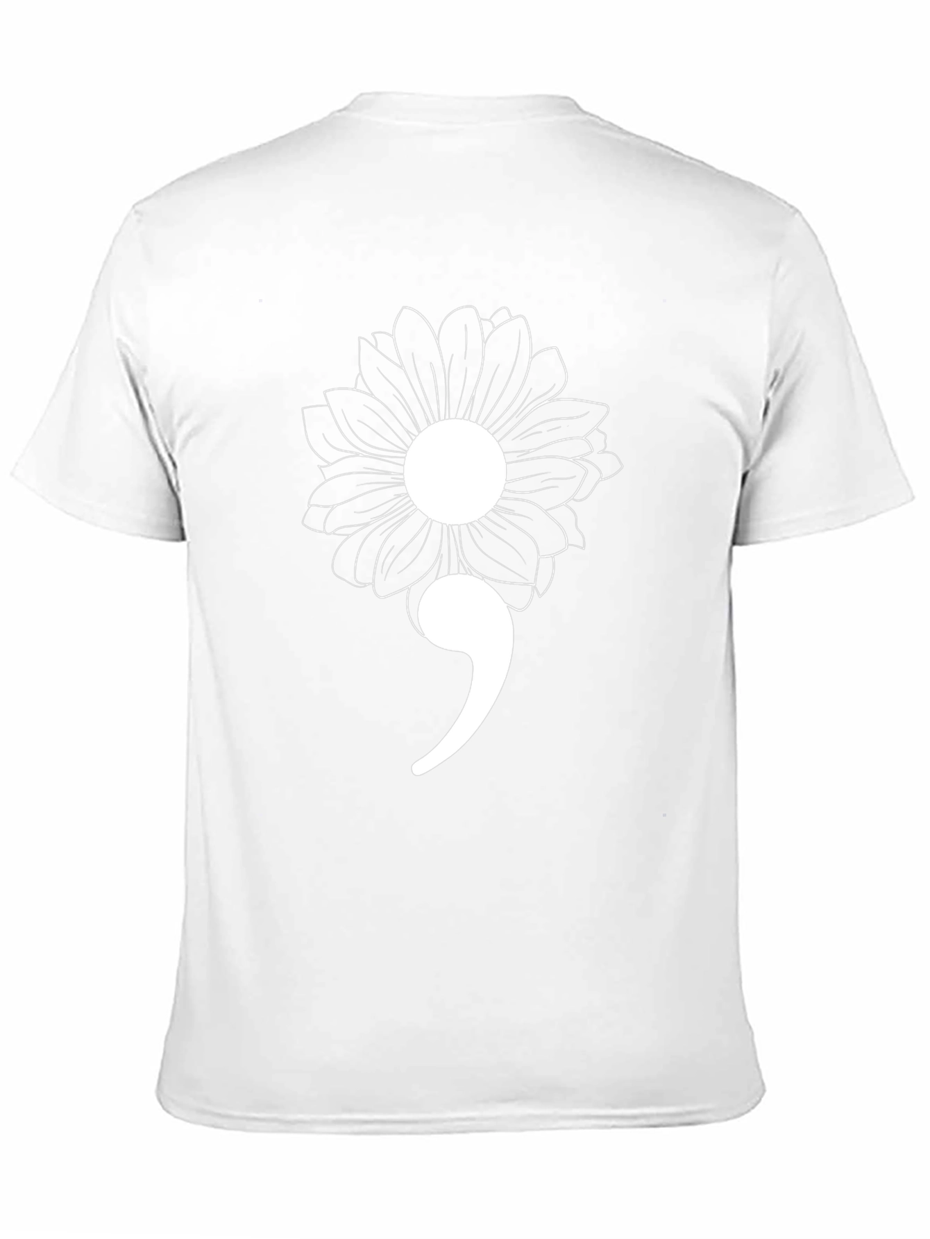 Semicolon Flower Mental Health Awareness Graphic Tee