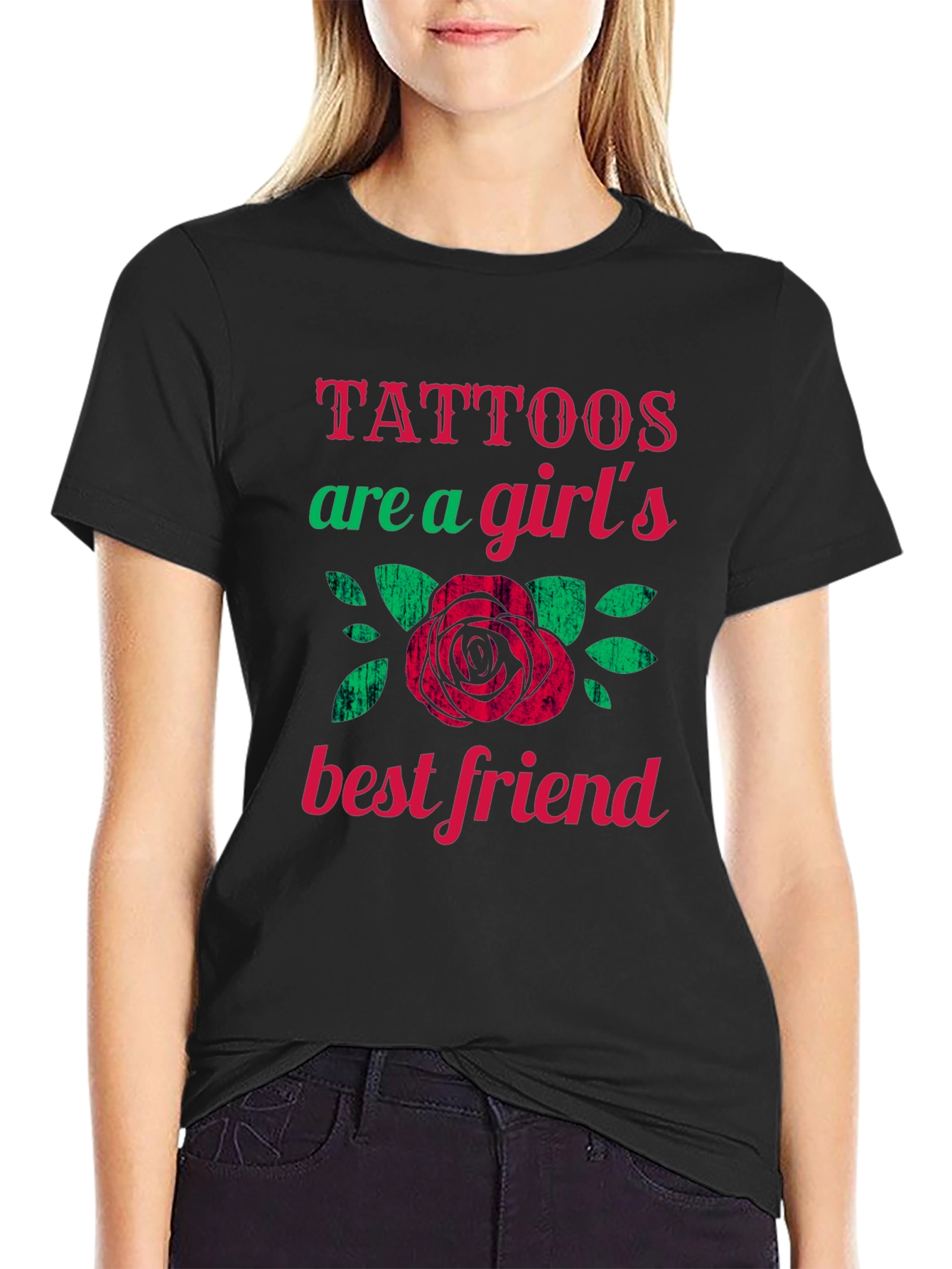 Tattoos Are A Girls Best Friend Graphic Tee