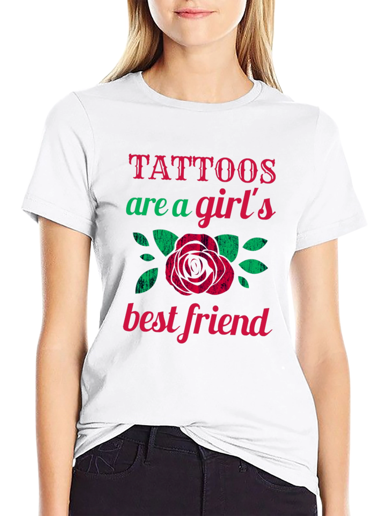 Tattoos Are A Girls Best Friend Graphic Tee