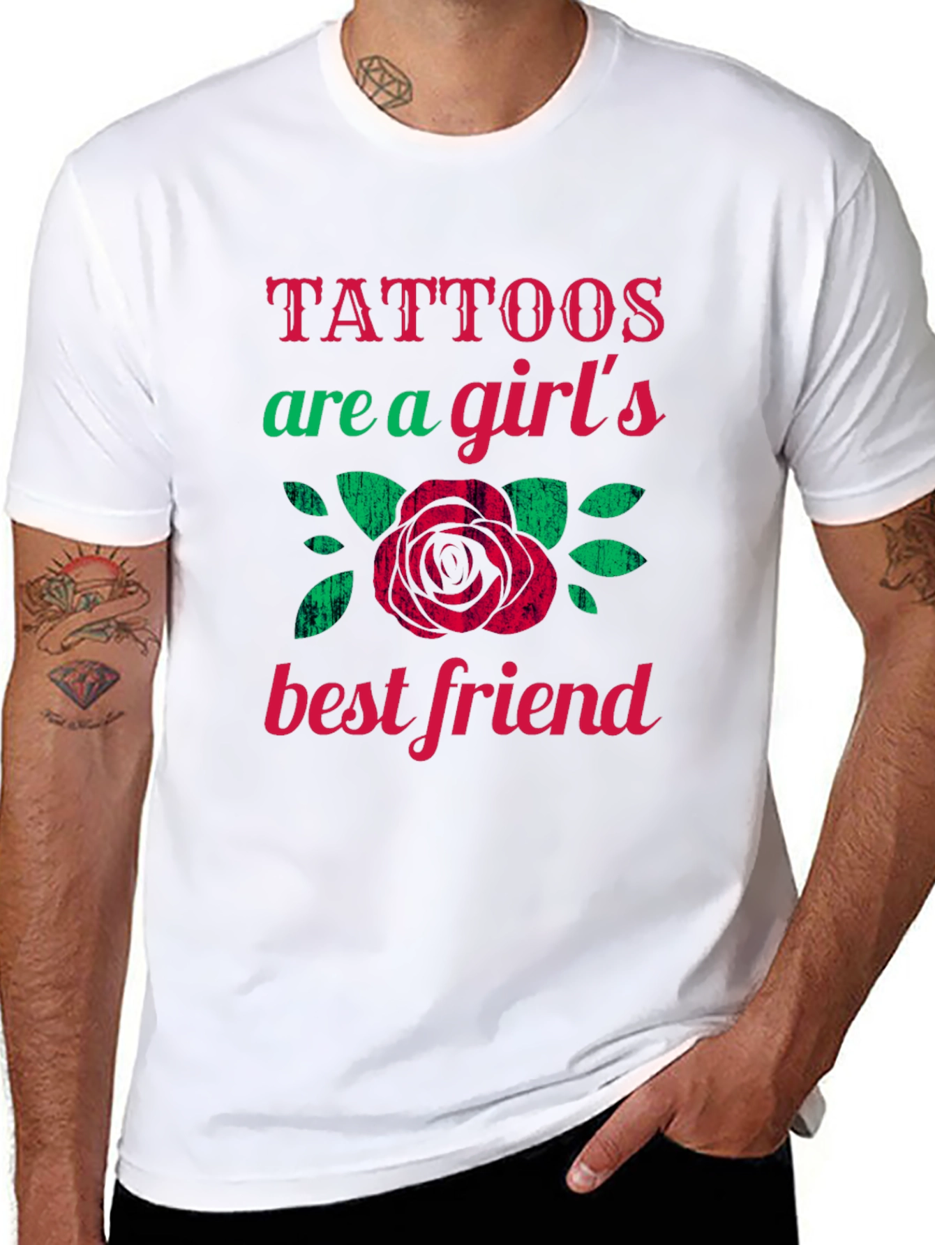 Tattoos Are A Girls Best Friend Graphic Tee