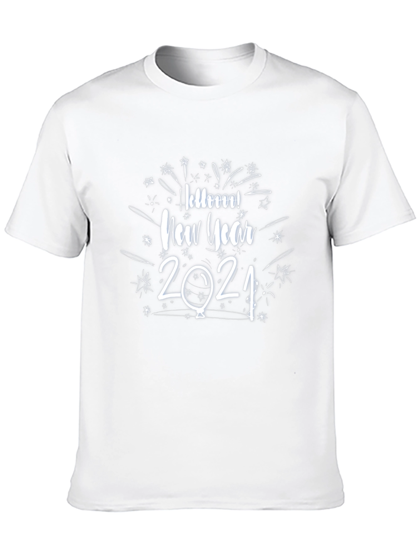 New Year 2021 Graphic Tee - Black Cotton T-Shirt