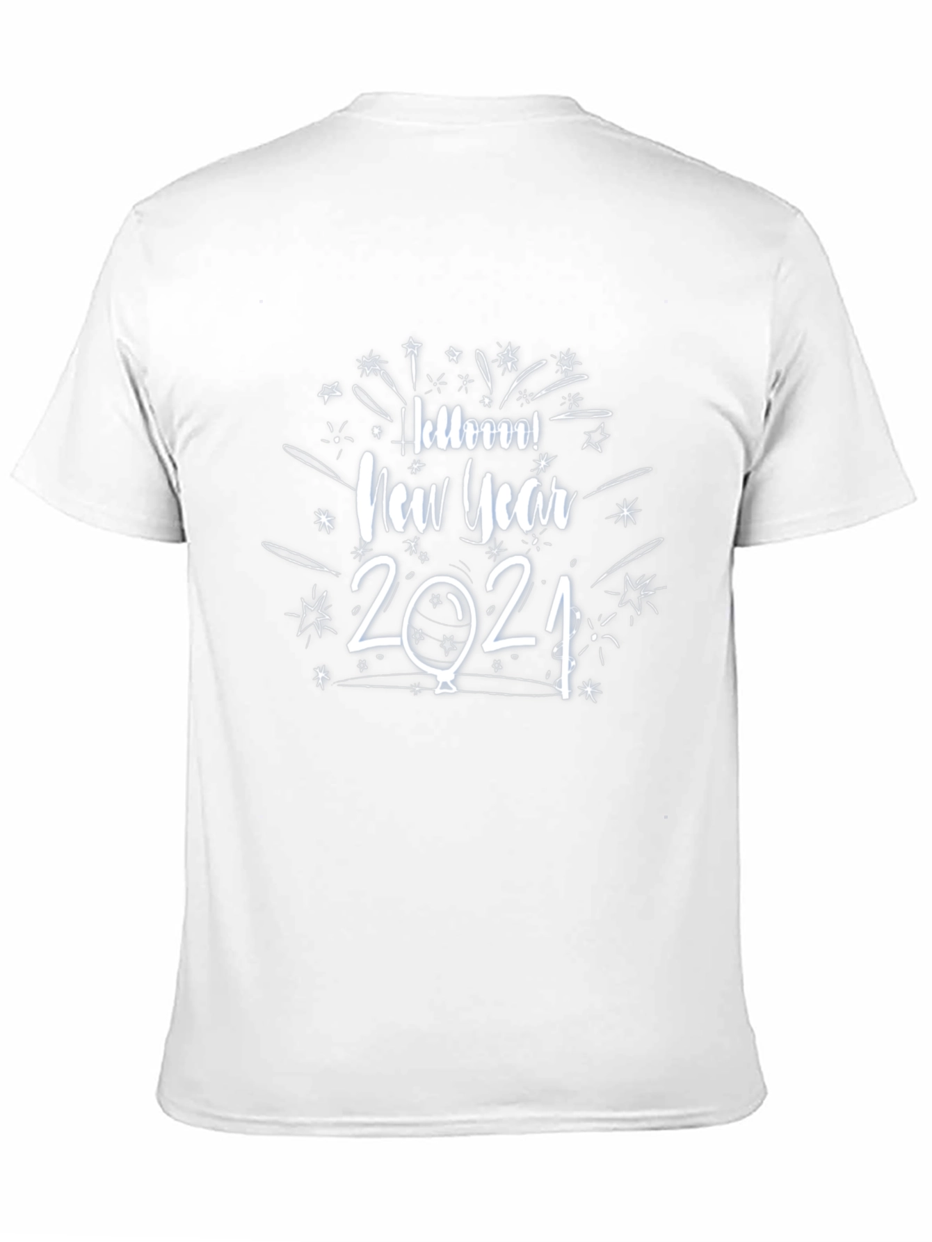 New Year 2021 Graphic Tee - Black Cotton T-Shirt