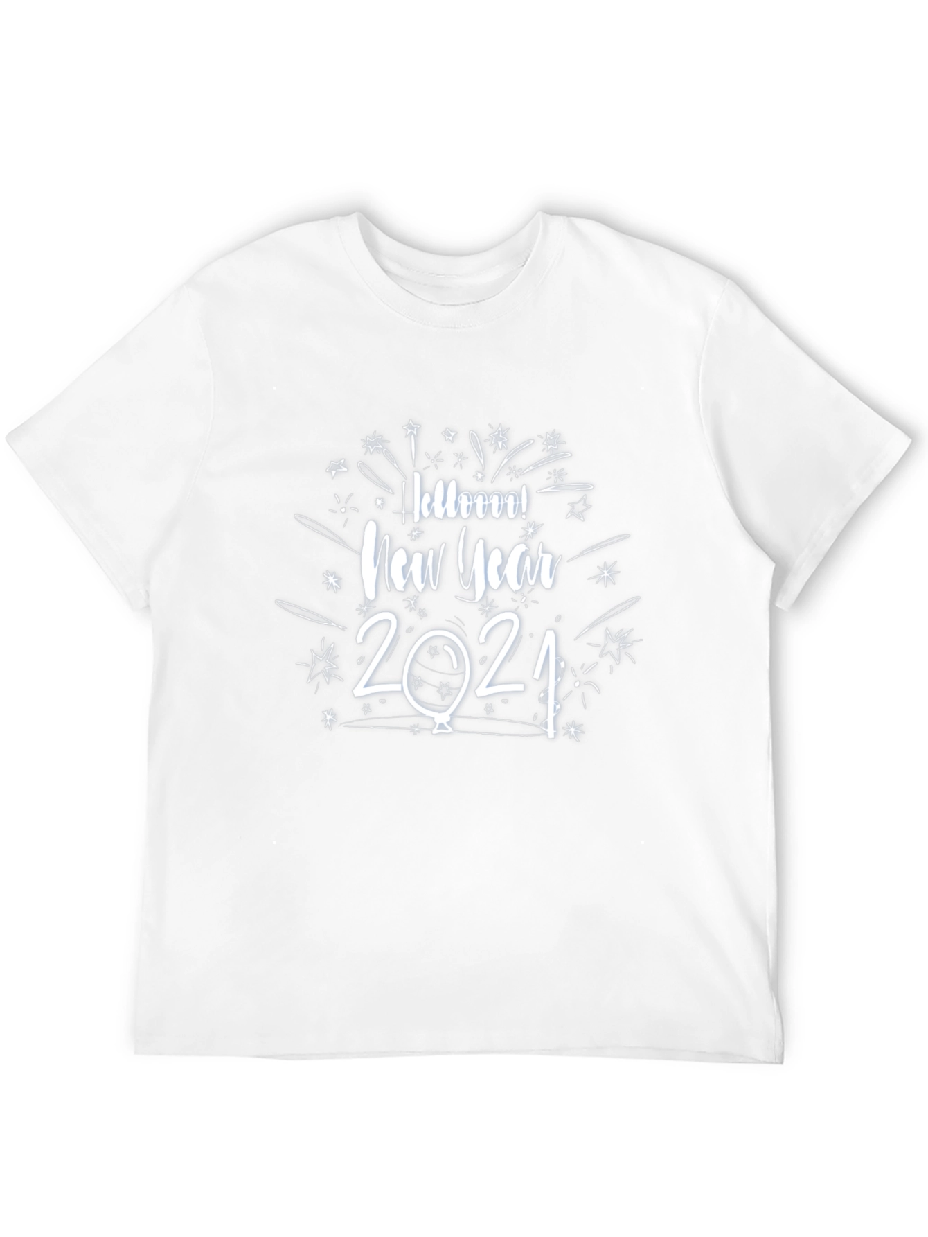 New Year 2021 Graphic Tee - Black Cotton T-Shirt