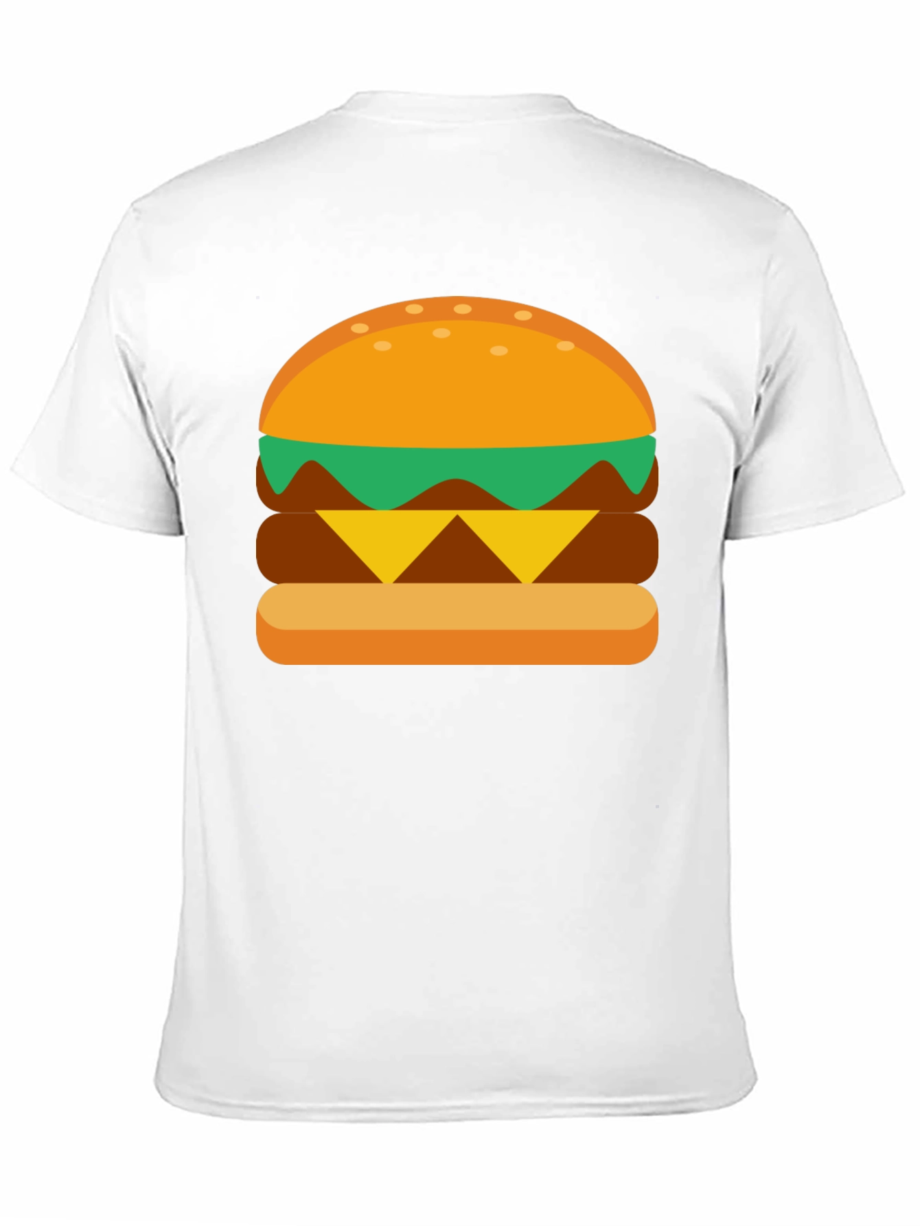 Burger Graphic Tee - Casual Cotton T-Shirt