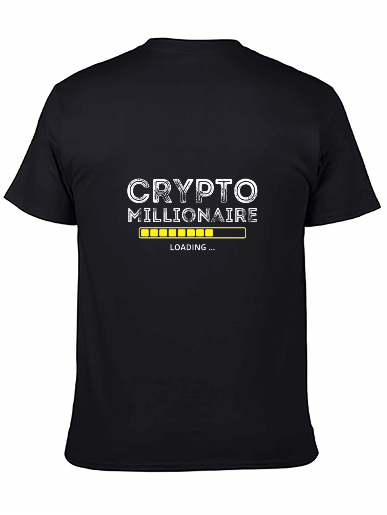 Crypto Millionaire Loading Black T-Shirt