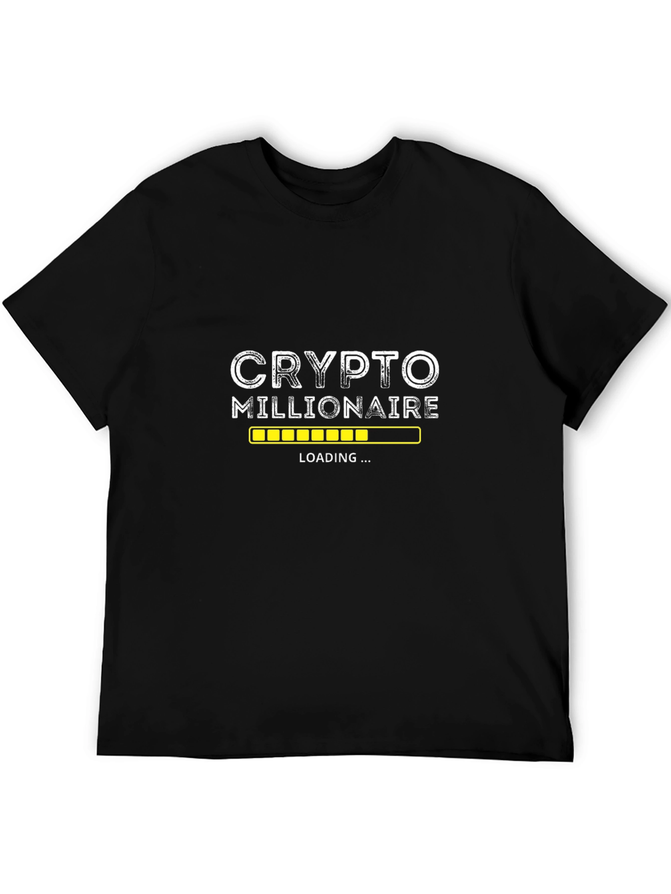 Crypto Millionaire Loading Black T-Shirt