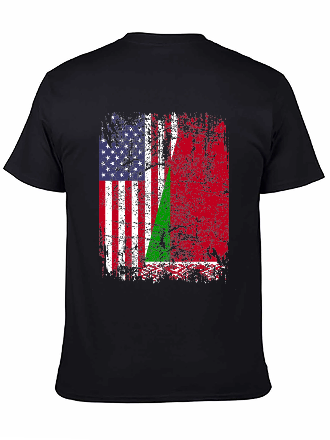 USA Madagascar Flag Graphic T-Shirt