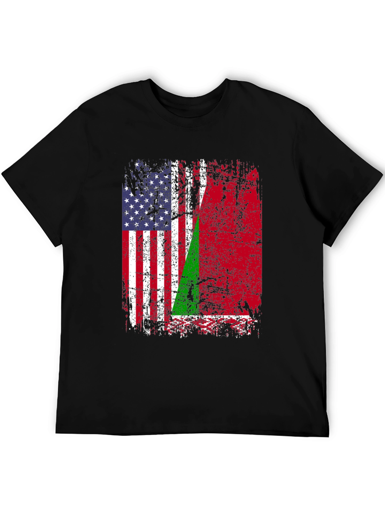 USA Madagascar Flag Graphic T-Shirt