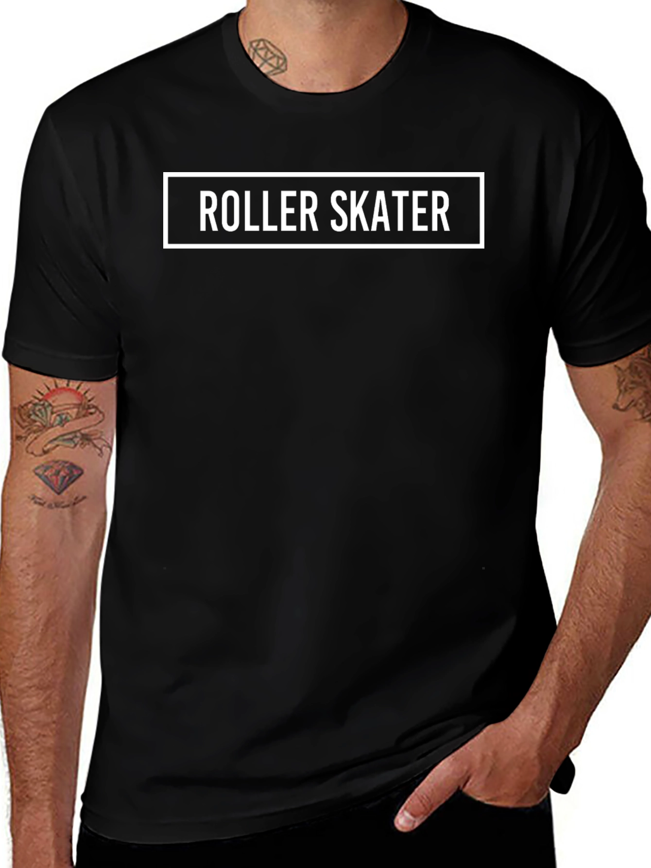 Roller Skater Graphic Tee - Black Unisex T-Shirt