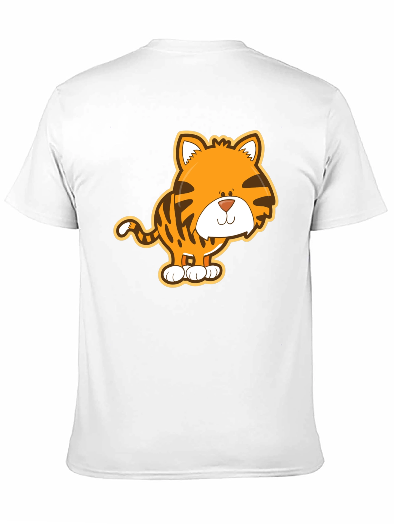 Cute Tiger Graphic Tee - Unisex Black T-Shirt