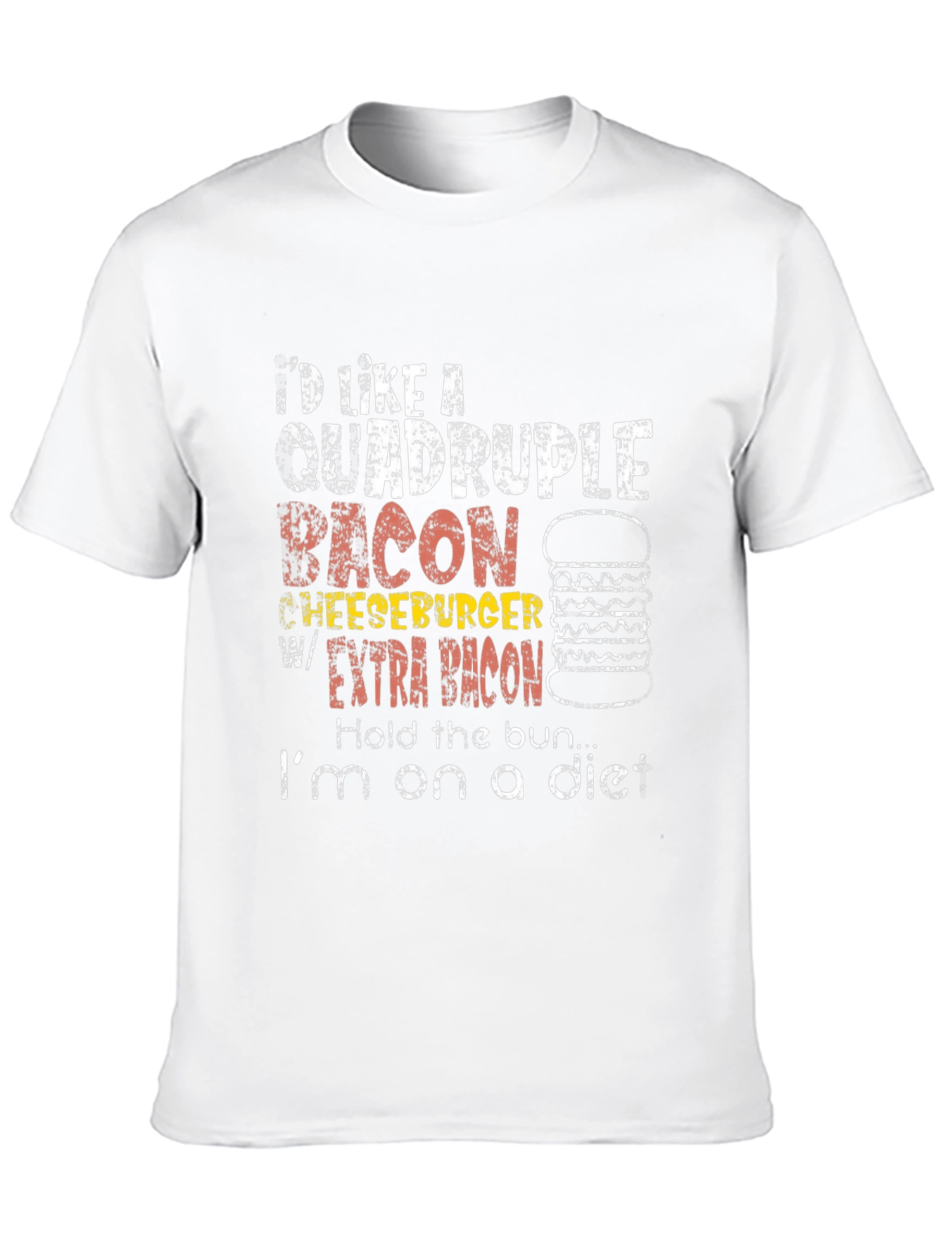 Quadruple Bacon Cheeseburger T-Shirt