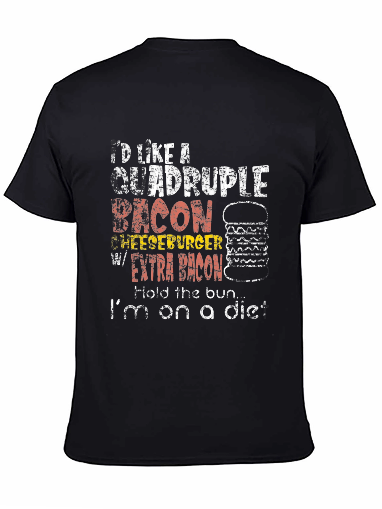 Quadruple Bacon Cheeseburger T-Shirt