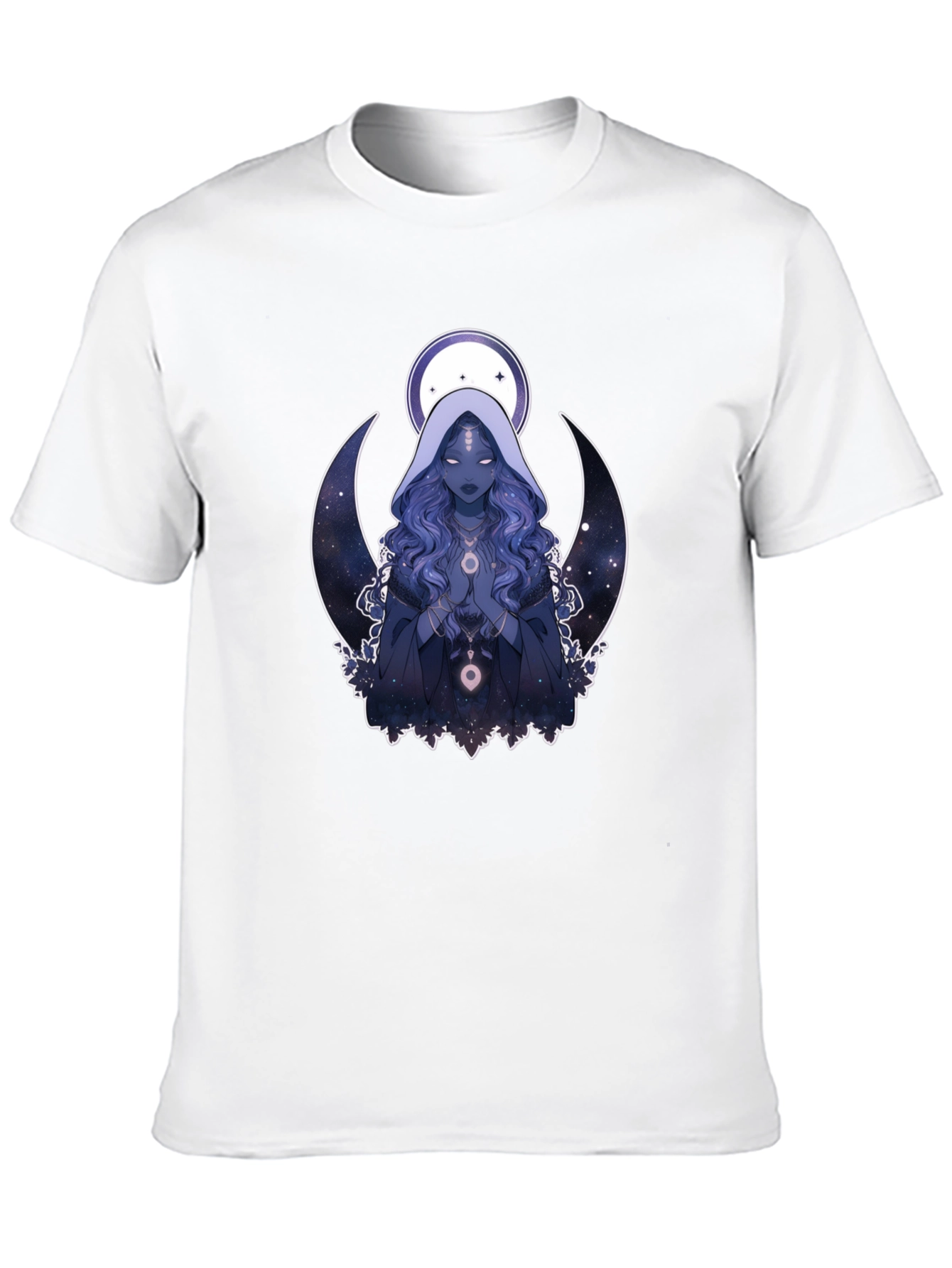 Celestial Crescent Moon T-Shirt - Unisex Black Tee