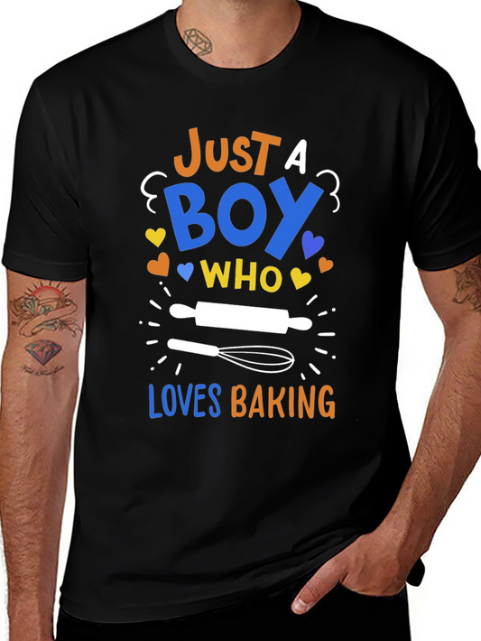 Just A Boy Who Loves Baking T-Shirt - Baker Gift