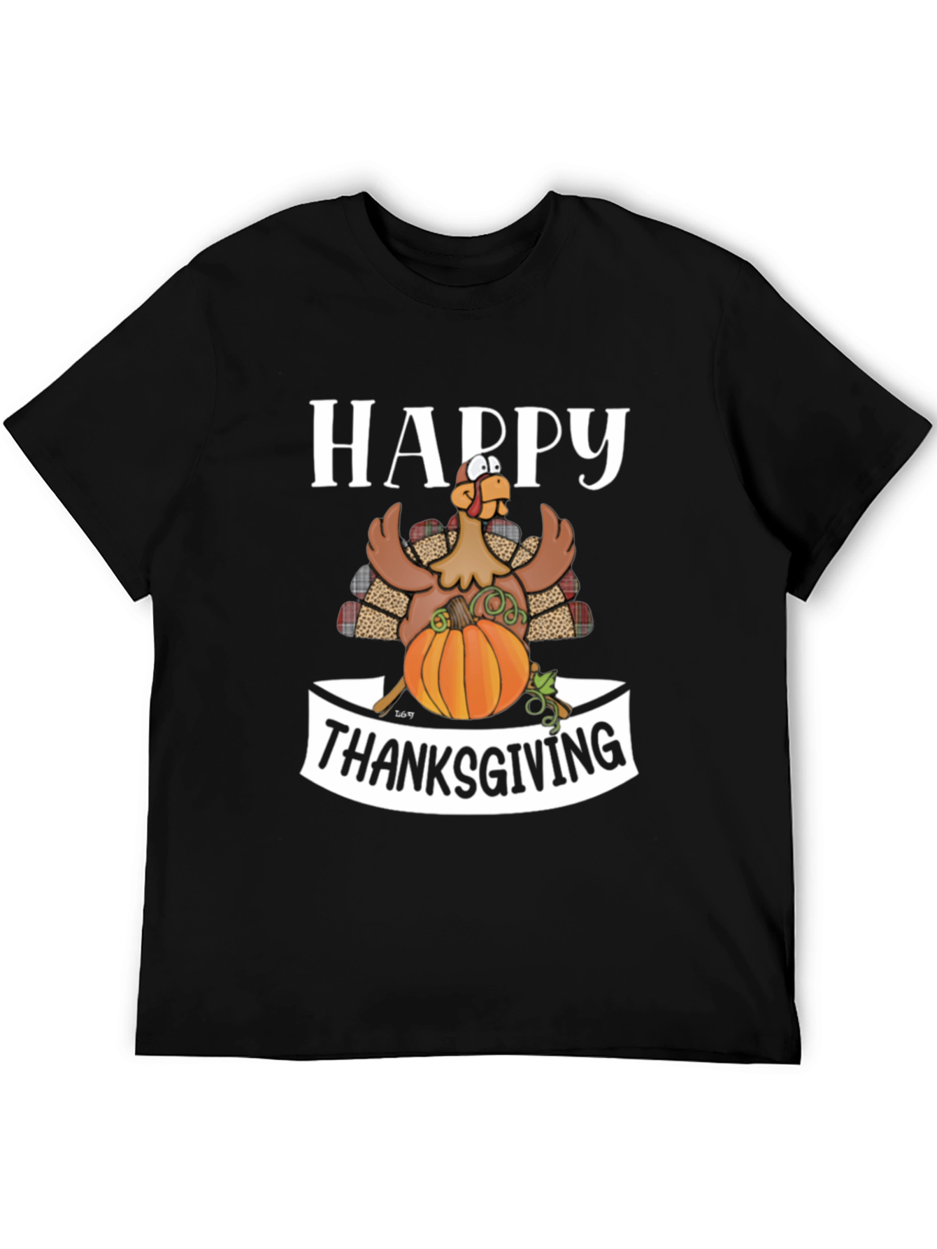 Happy Thanksgiving Turkey Graphic Tee