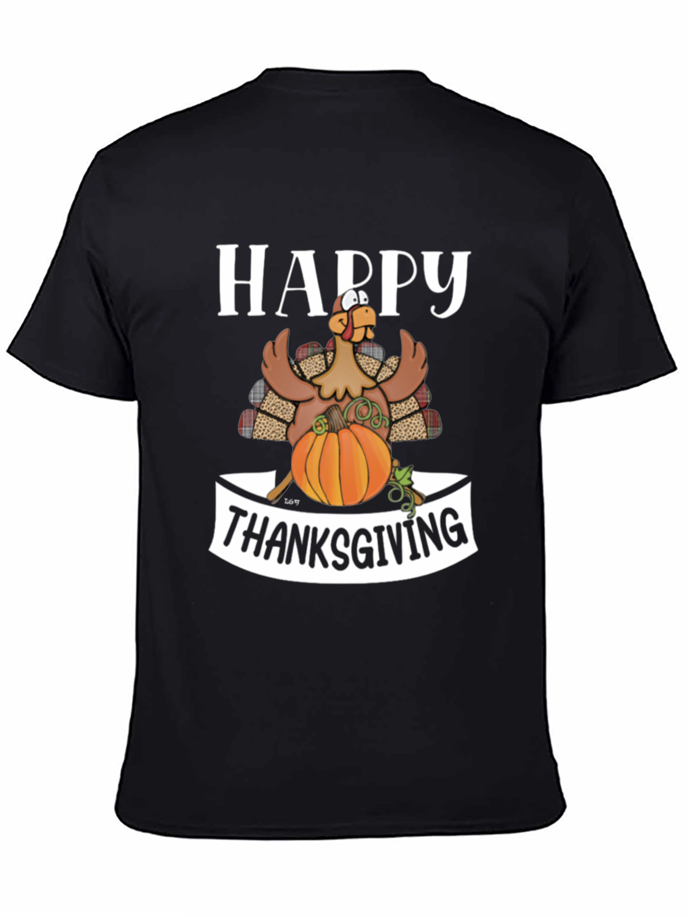 Happy Thanksgiving Turkey Graphic Tee