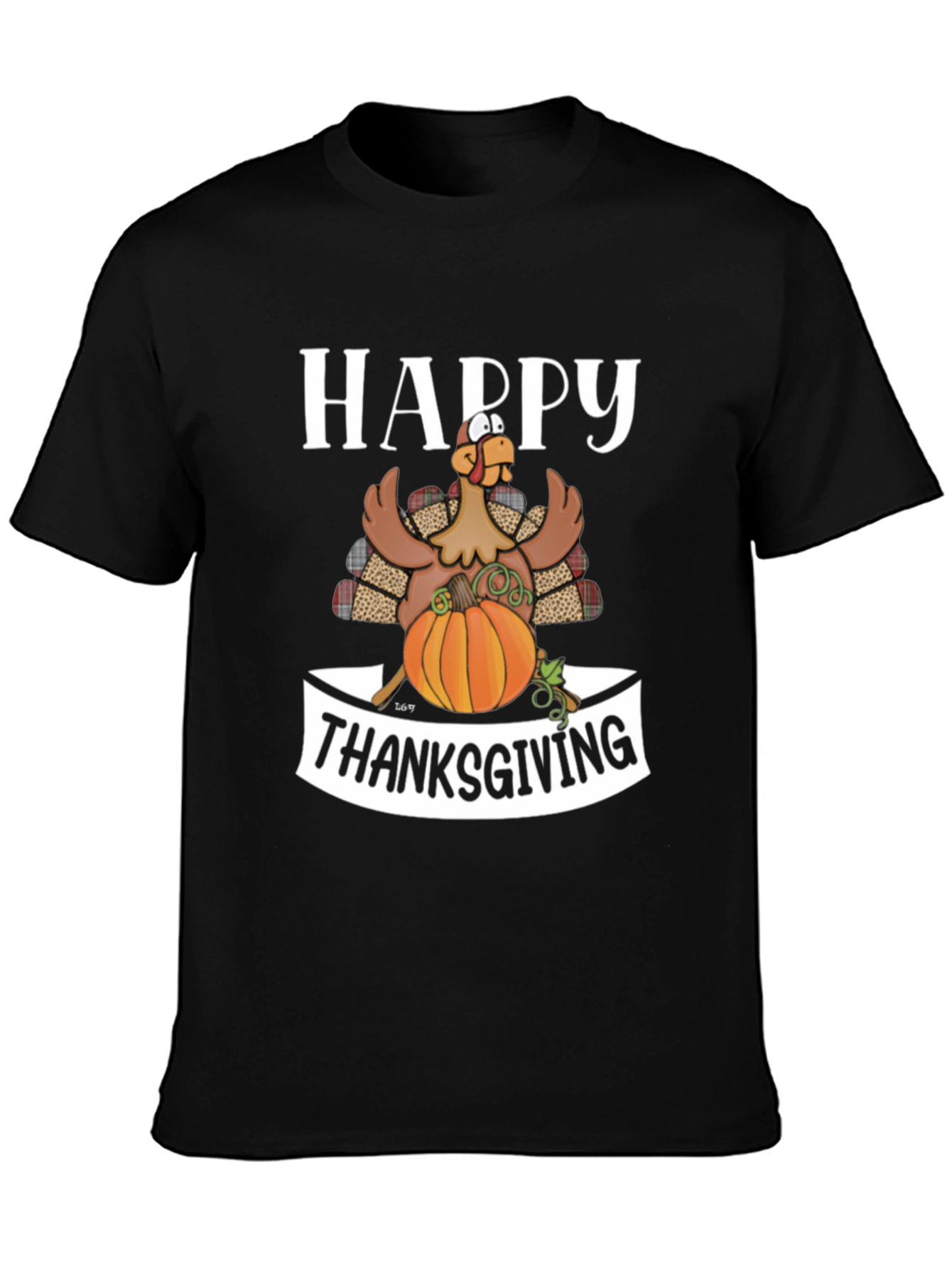 Happy Thanksgiving Turkey Graphic Tee