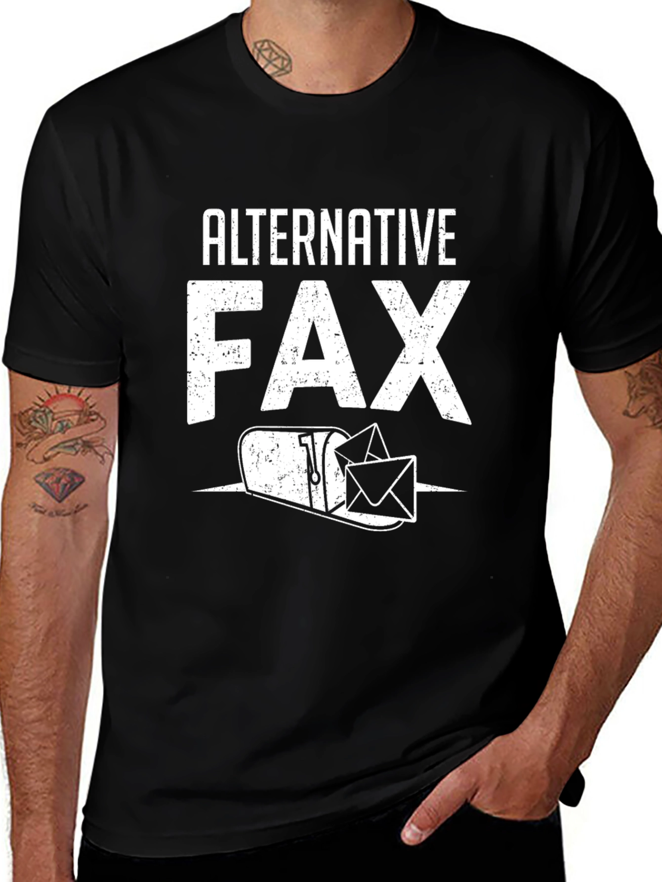 Alternative FAX Funny Graphic T-Shirt