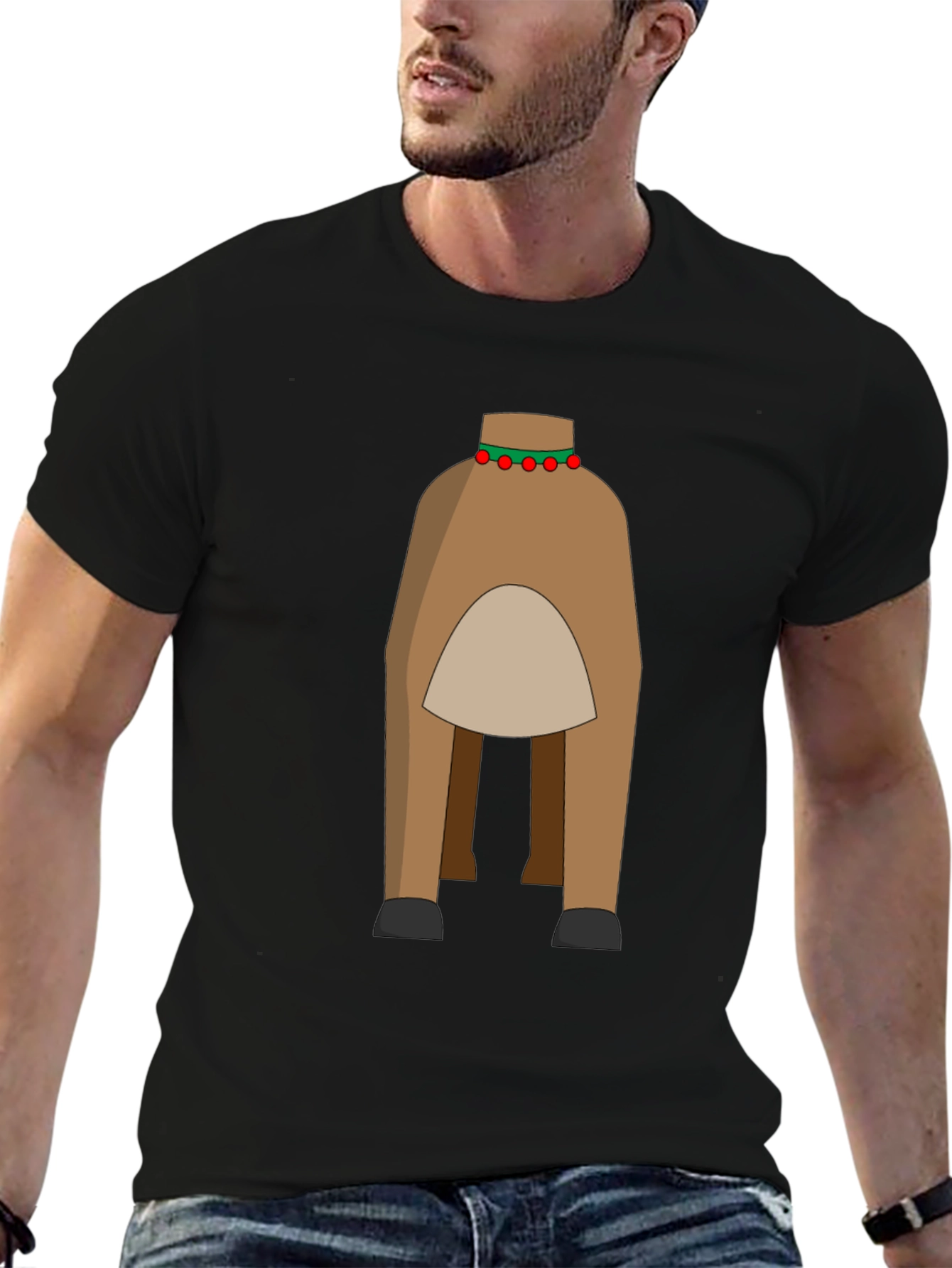 Novelty Reindeer Rear T-Shirt